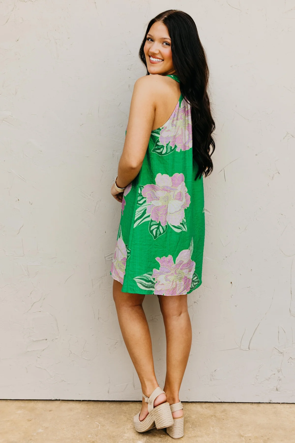 The Jaxon Floral Halter Mini Dress - Image 10