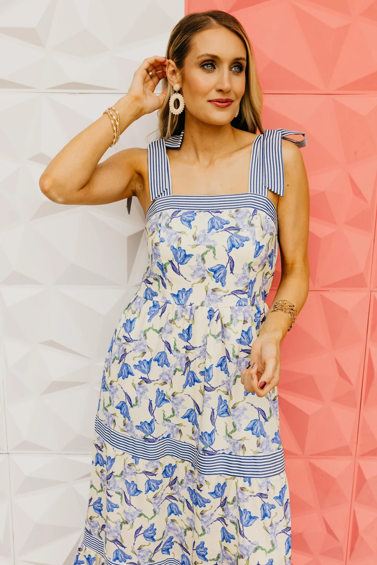 The Jaxton Floral Tiered Maxi Dress - Image 6