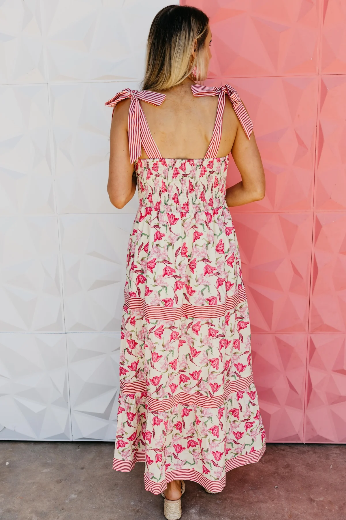 The Jaxton Floral Tiered Maxi Dress - Image 7