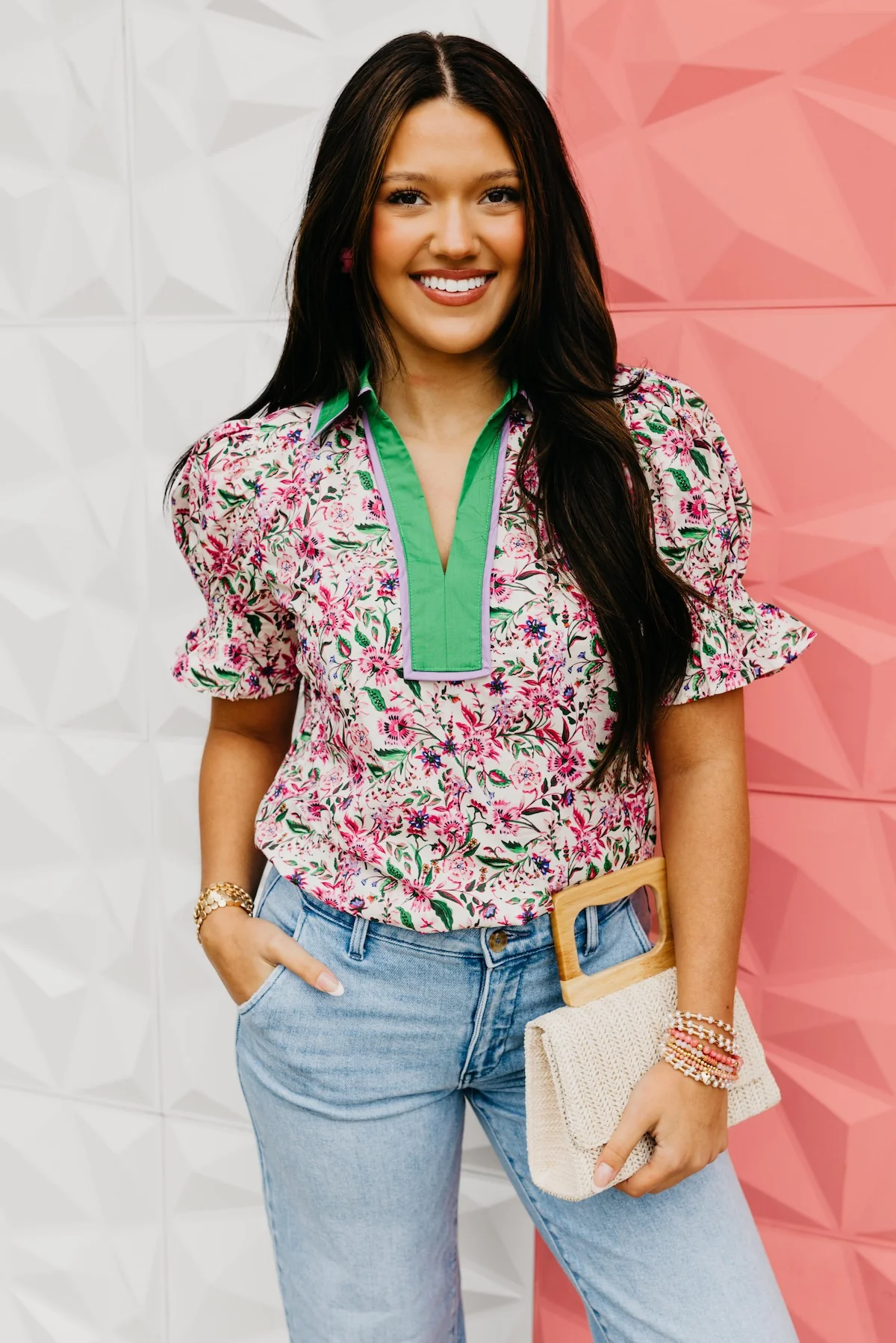 The Jayceon Floral Puff Sleeve Blouse