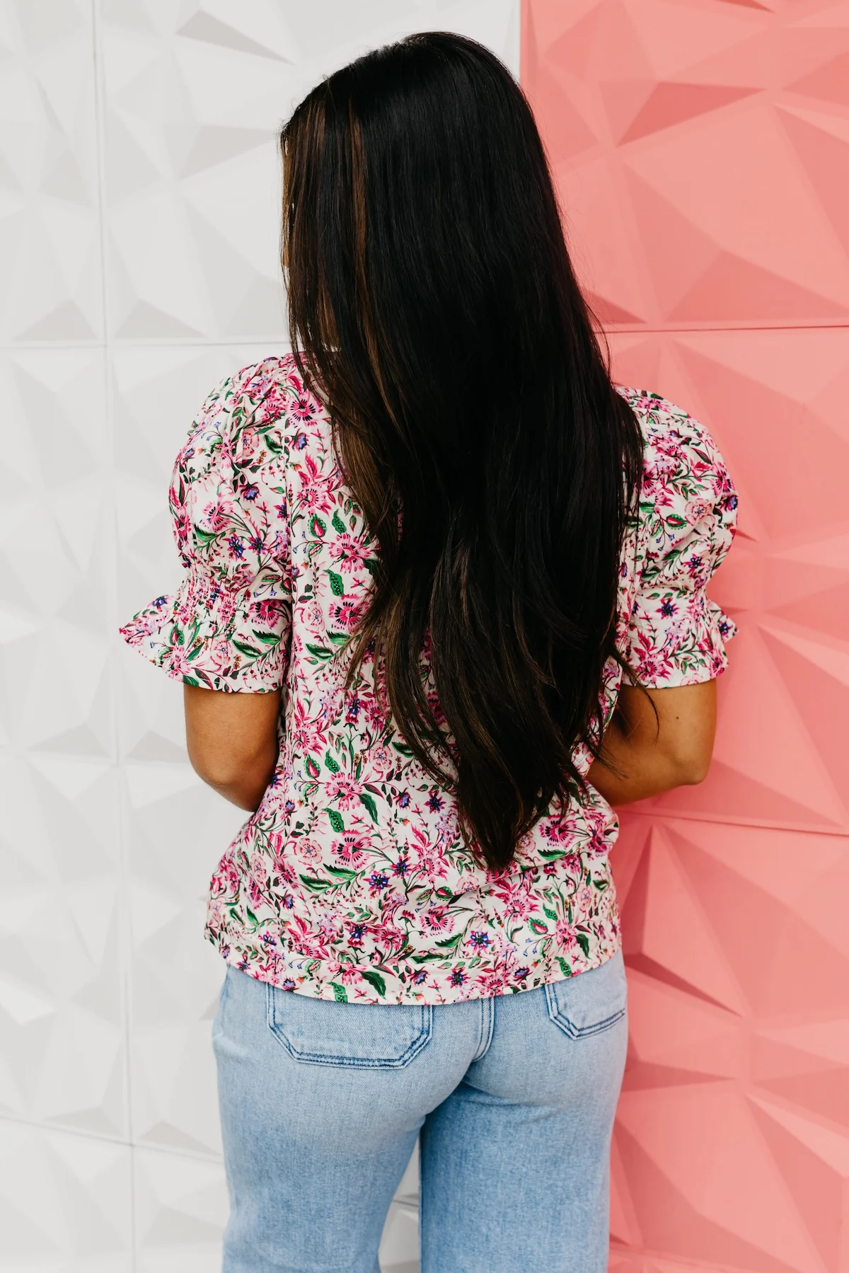 The Jayceon Floral Puff Sleeve Blouse - Image 8