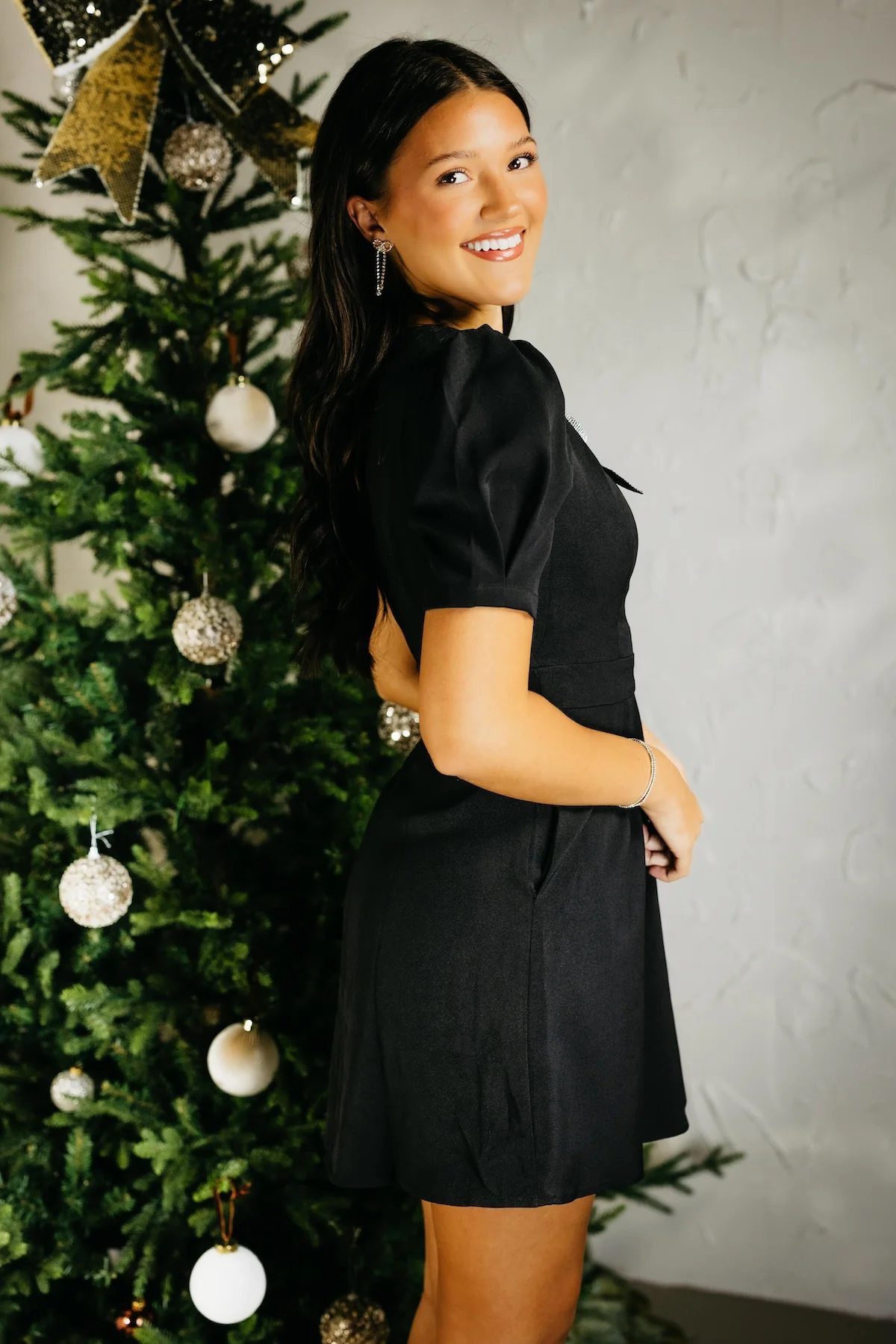 SugarLips | The Jenavee Bow Puff Sleeve Mini Dress - Image 4