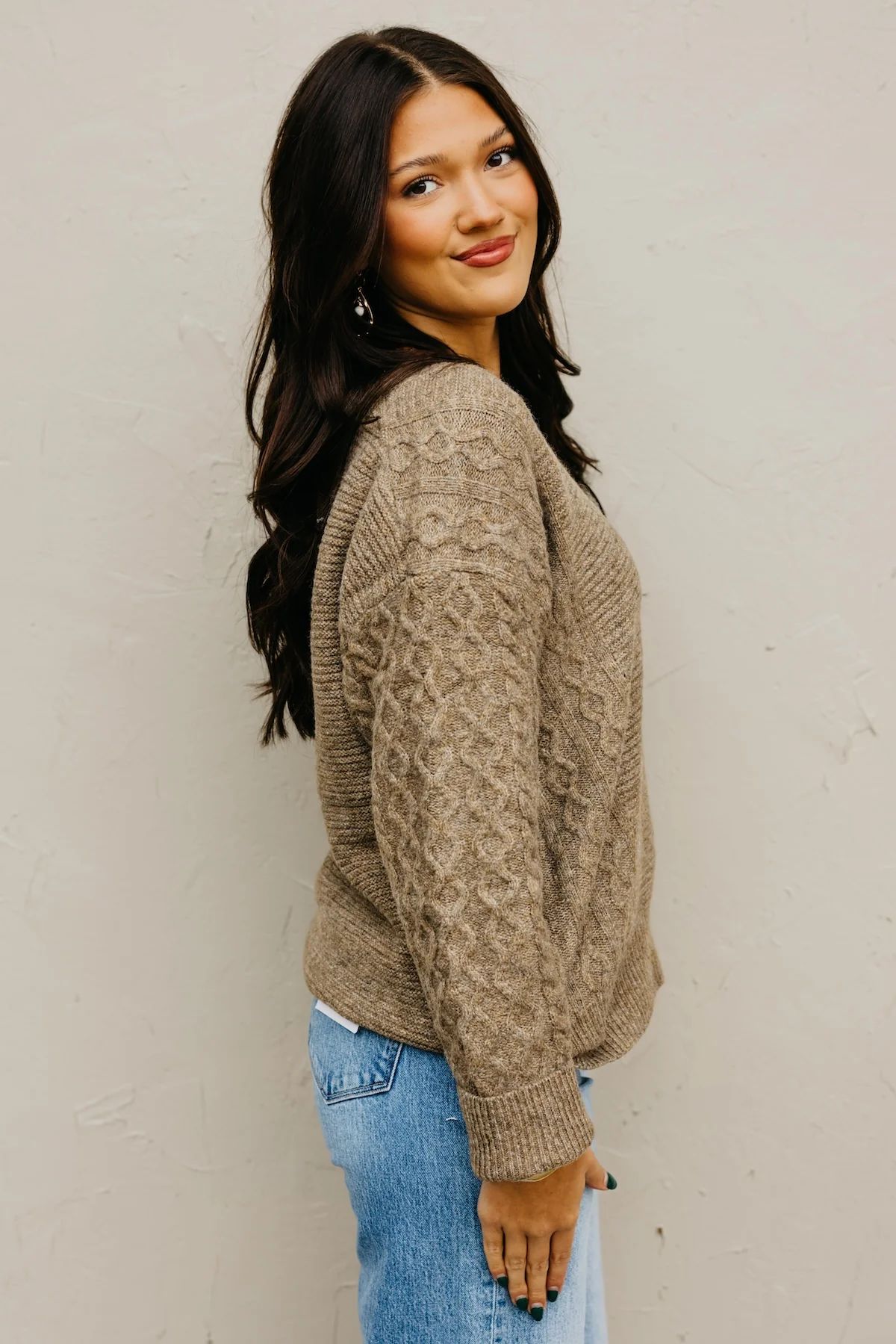 The Jene Cable Knit Sweater - Image 10
