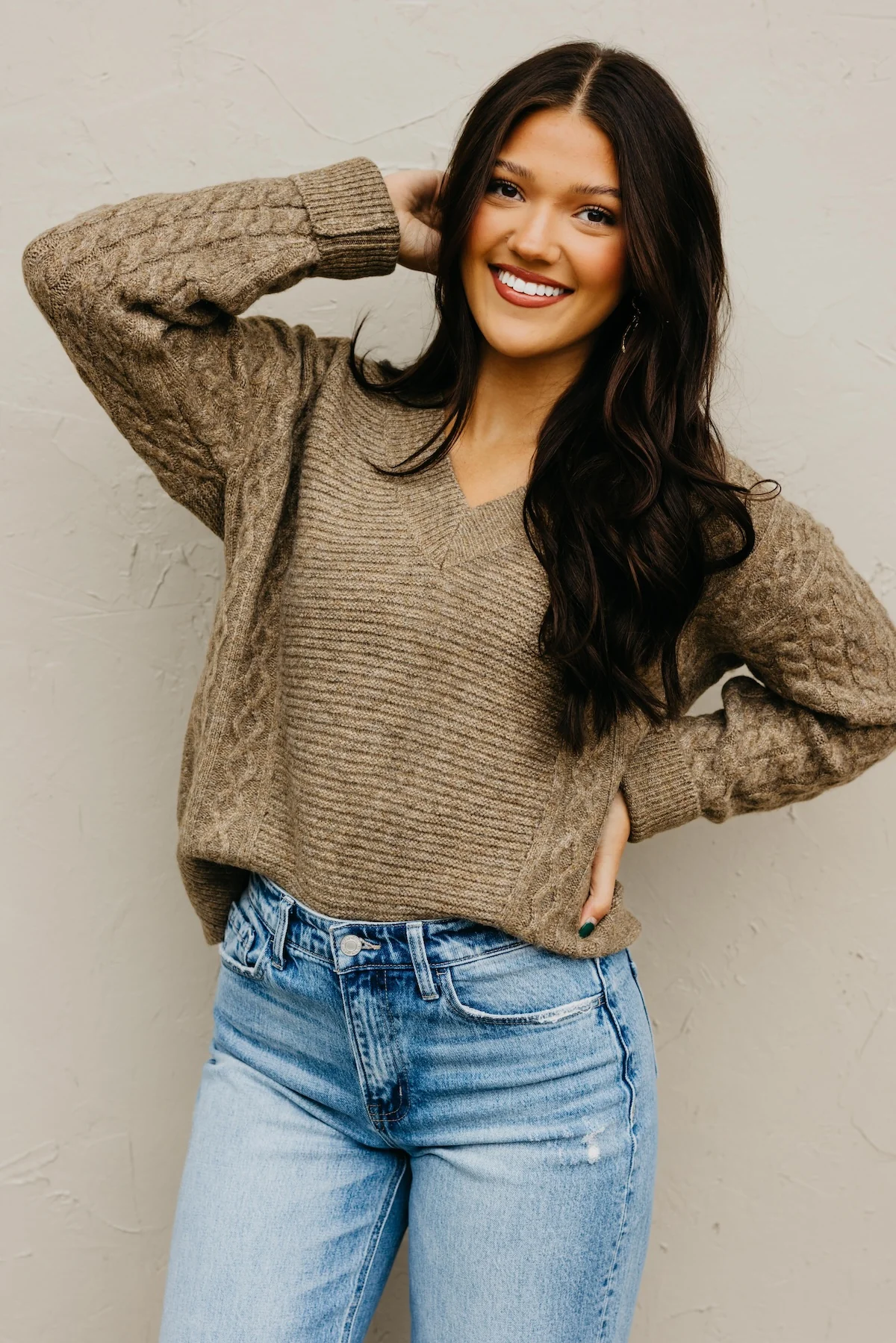 The Jene Cable Knit Sweater - Image 3