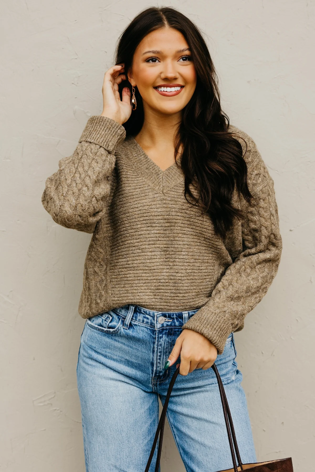 The Jene Cable Knit Sweater - Image 5