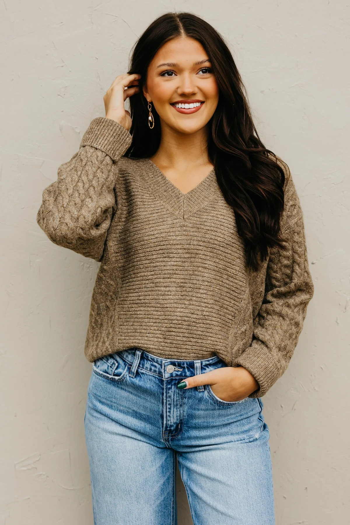 The Jene Cable Knit Sweater - Image 8
