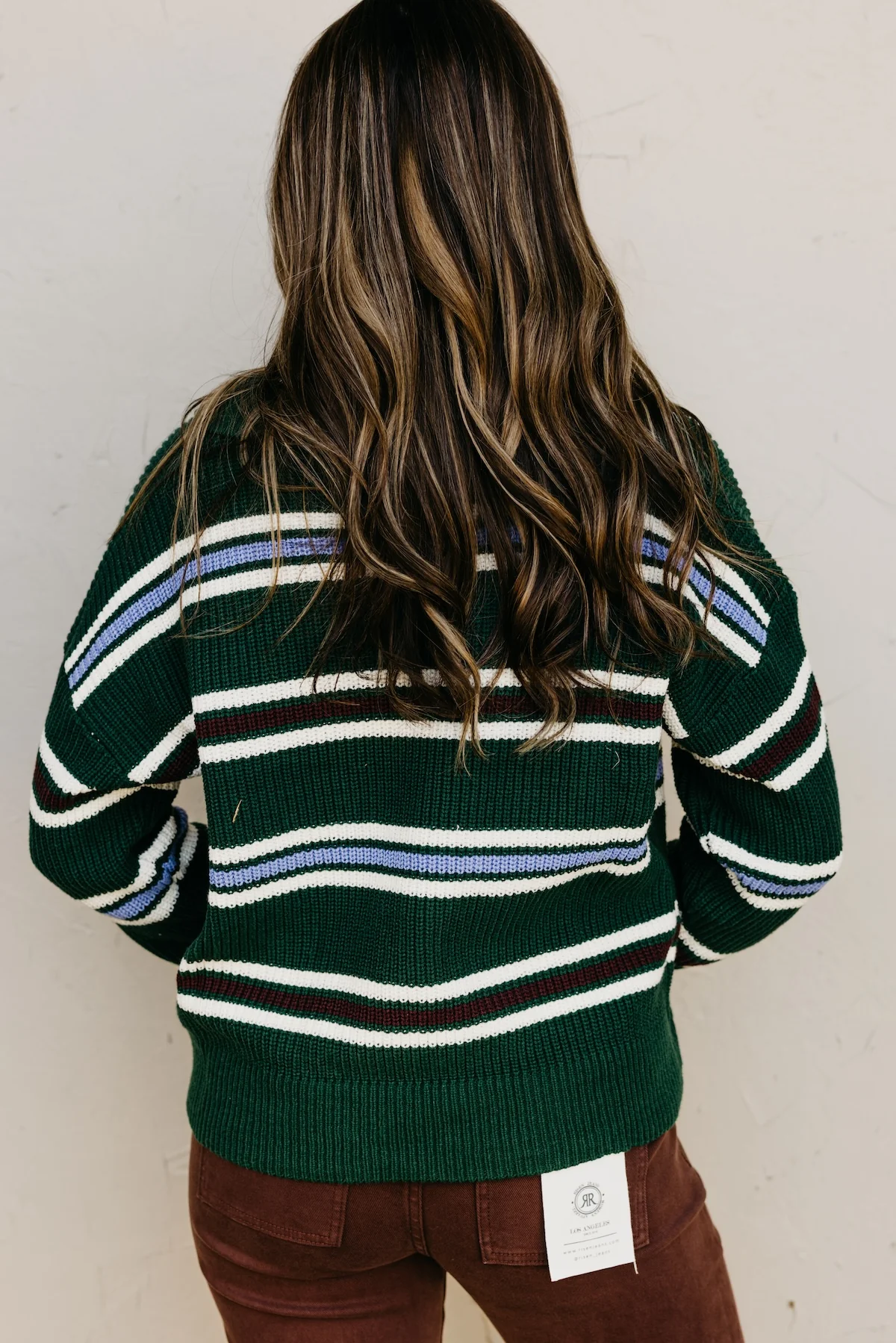 The Joanie Collared Stripe Sweater - Image 9