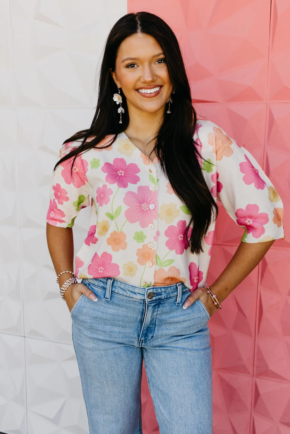 The Johnny Floral Cardigan Top - Image 4
