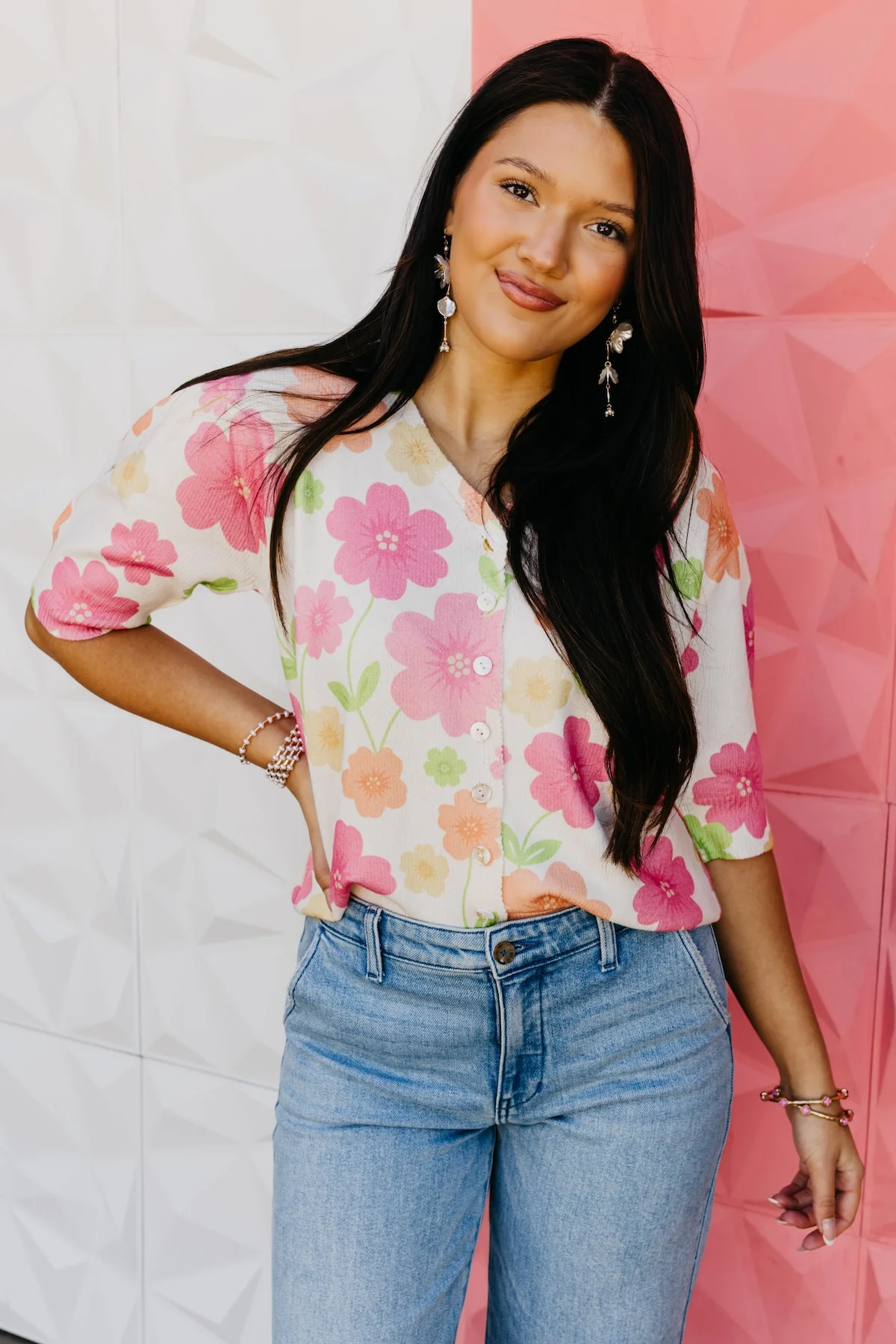 The Johnny Floral Cardigan Top - Image 5