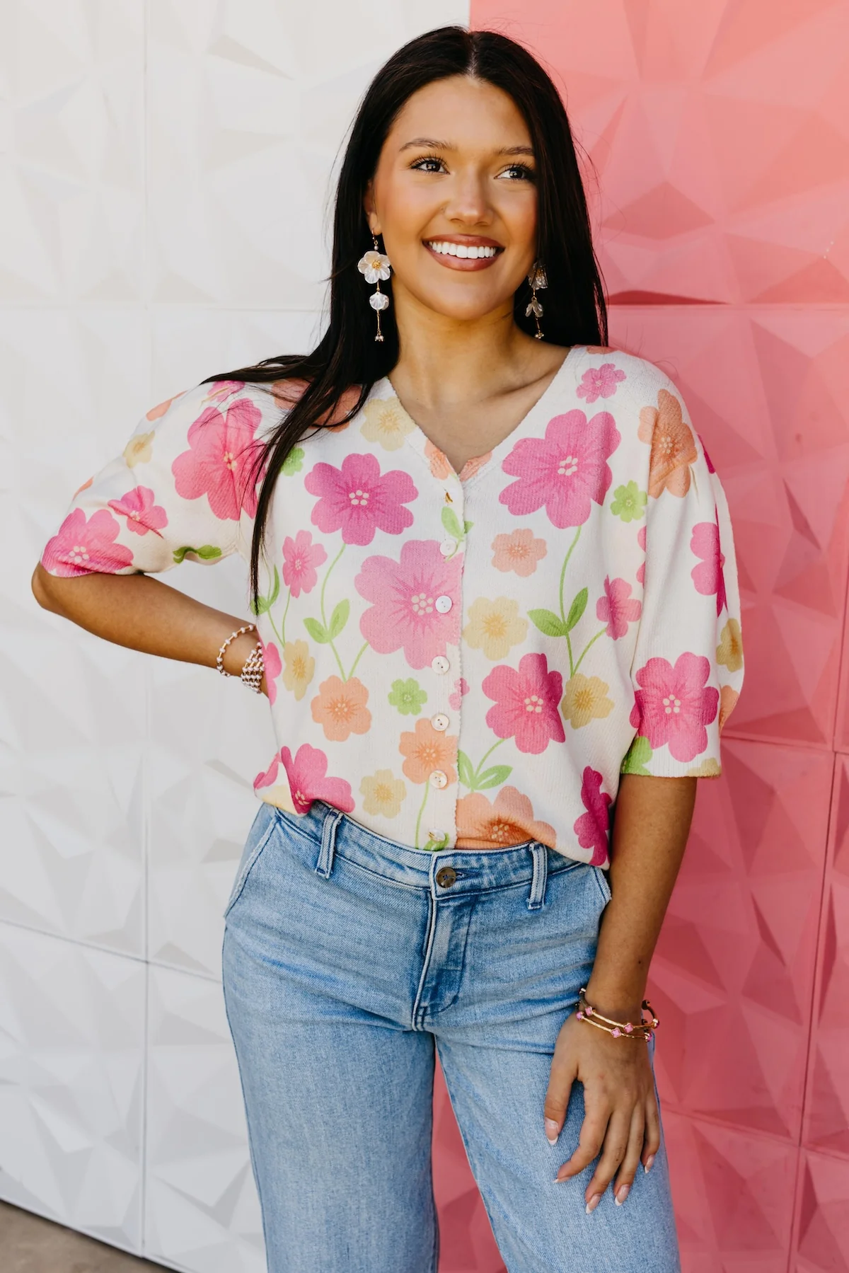 The Johnny Floral Cardigan Top - Image 6