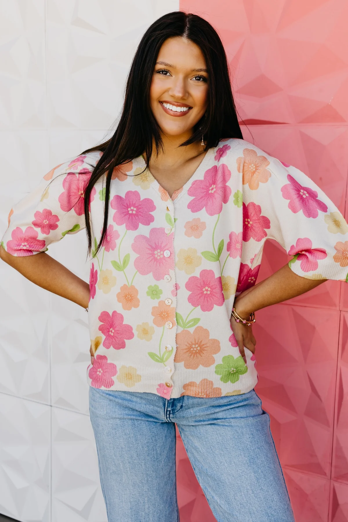 The Johnny Floral Cardigan Top - Image 7