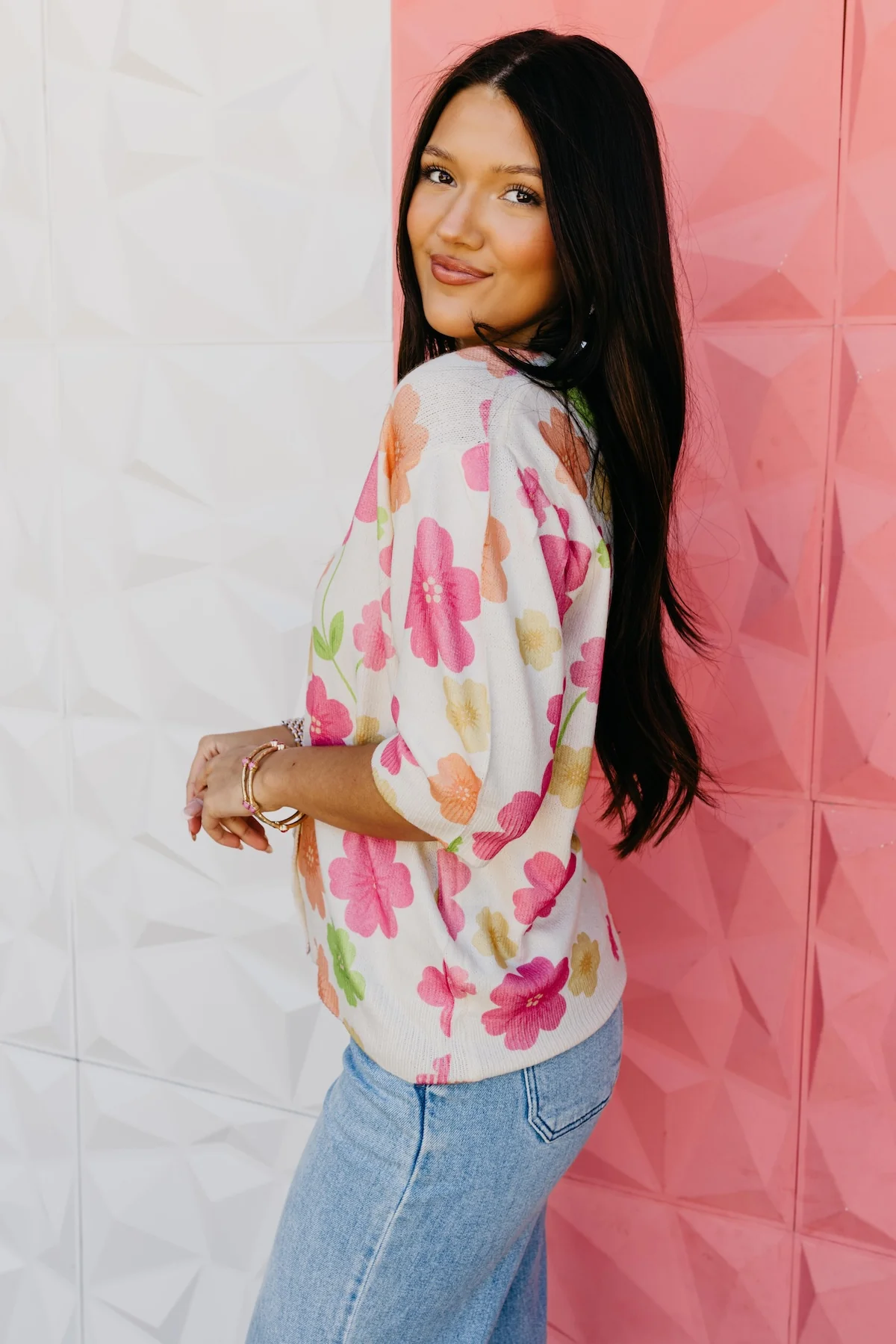 The Johnny Floral Cardigan Top - Image 8