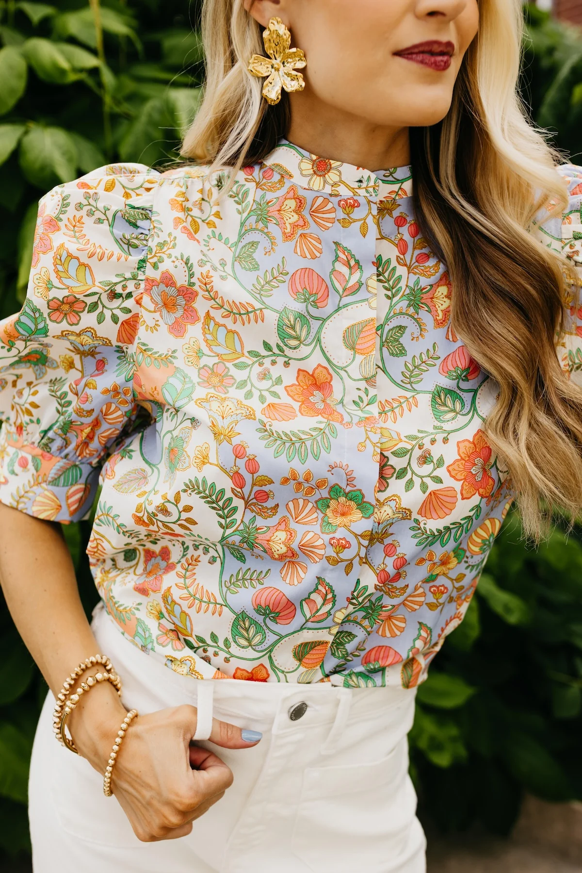 The Jonas Floral Button Down Top