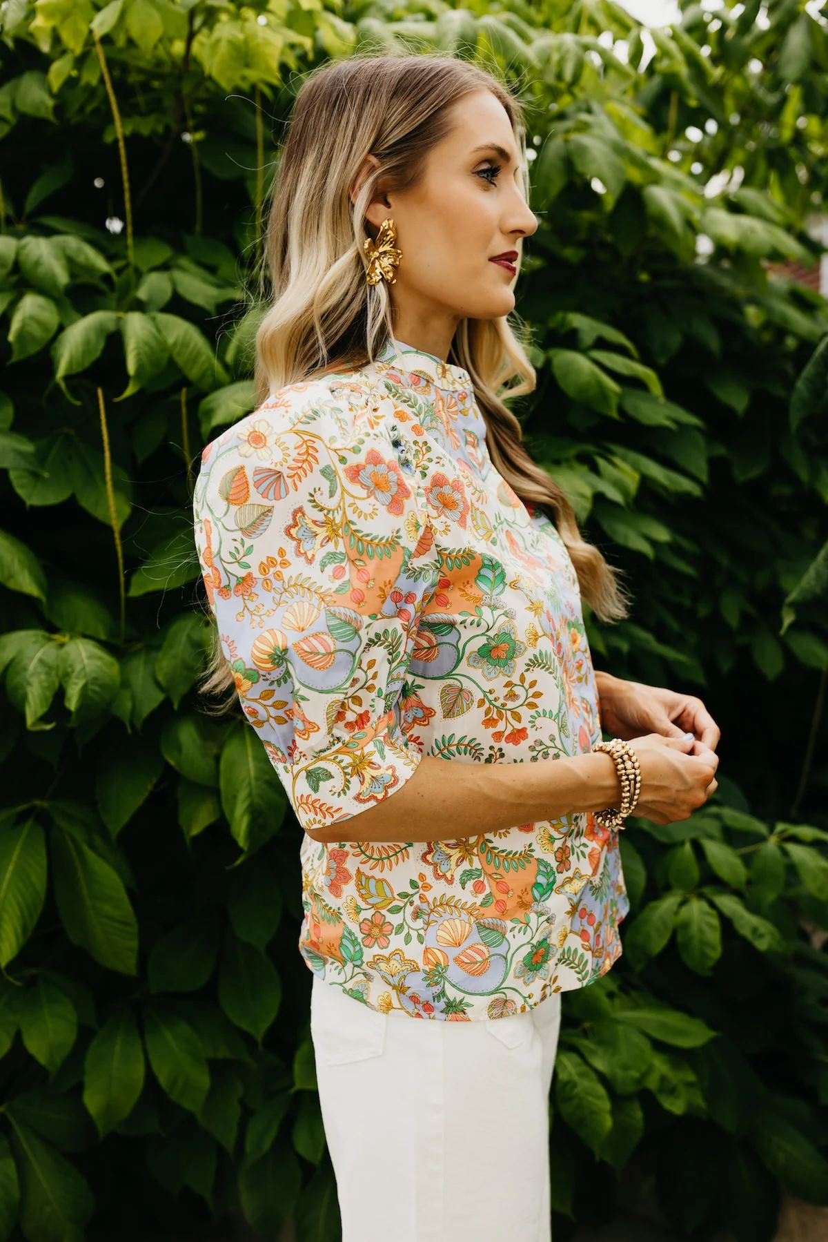 The Jonas Floral Button Down Top - Image 9