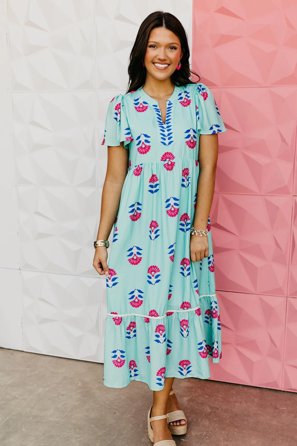 The Kailey Tiered Midi Dress - Image 2