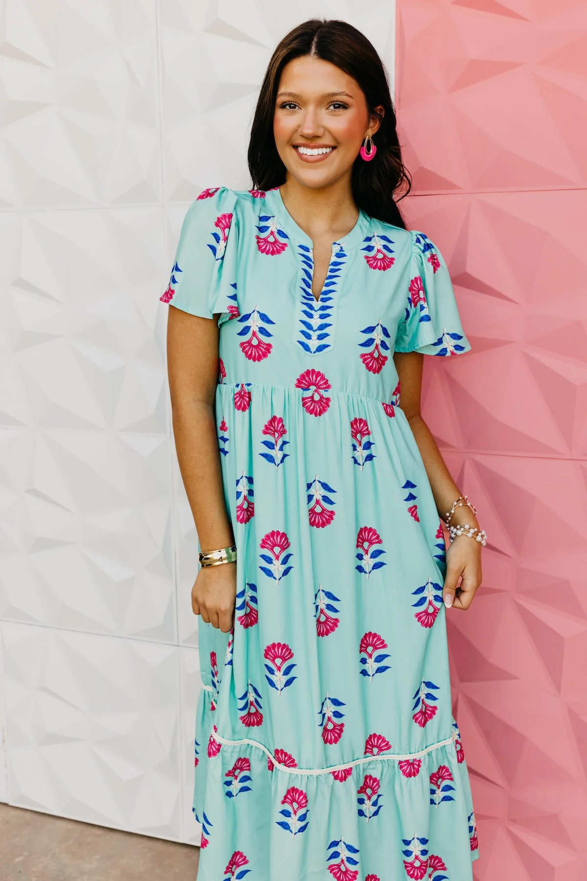 The Kailey Tiered Midi Dress - Image 3