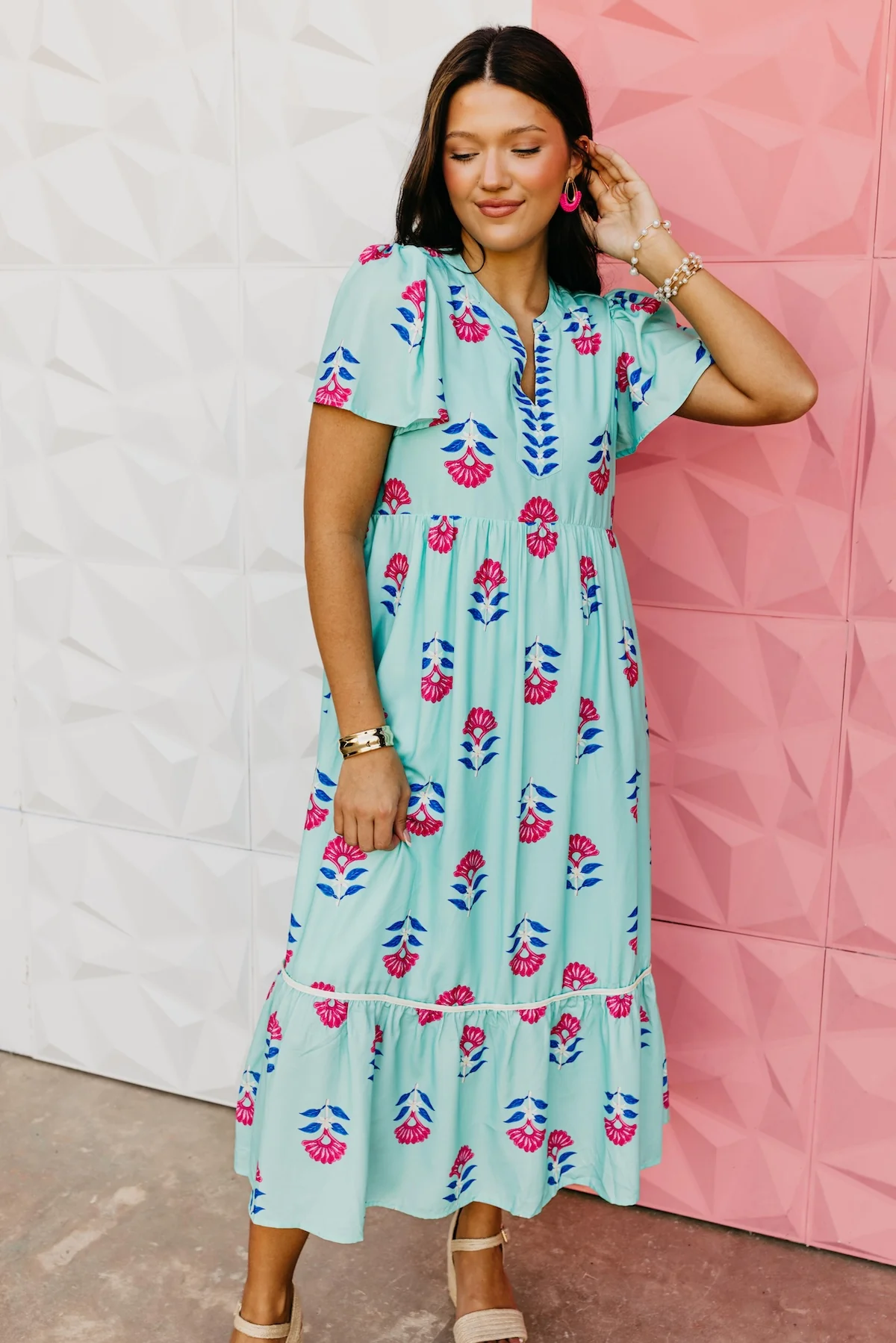 The Kailey Tiered Midi Dress - Image 4