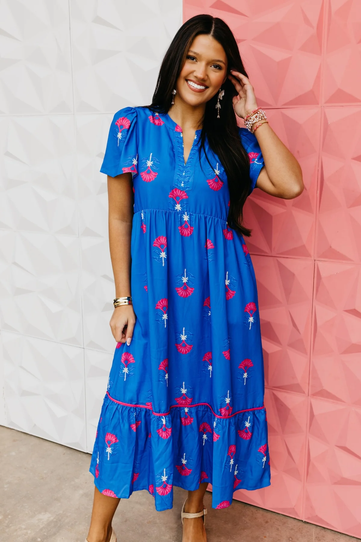 The Kailey Tiered Midi Dress
