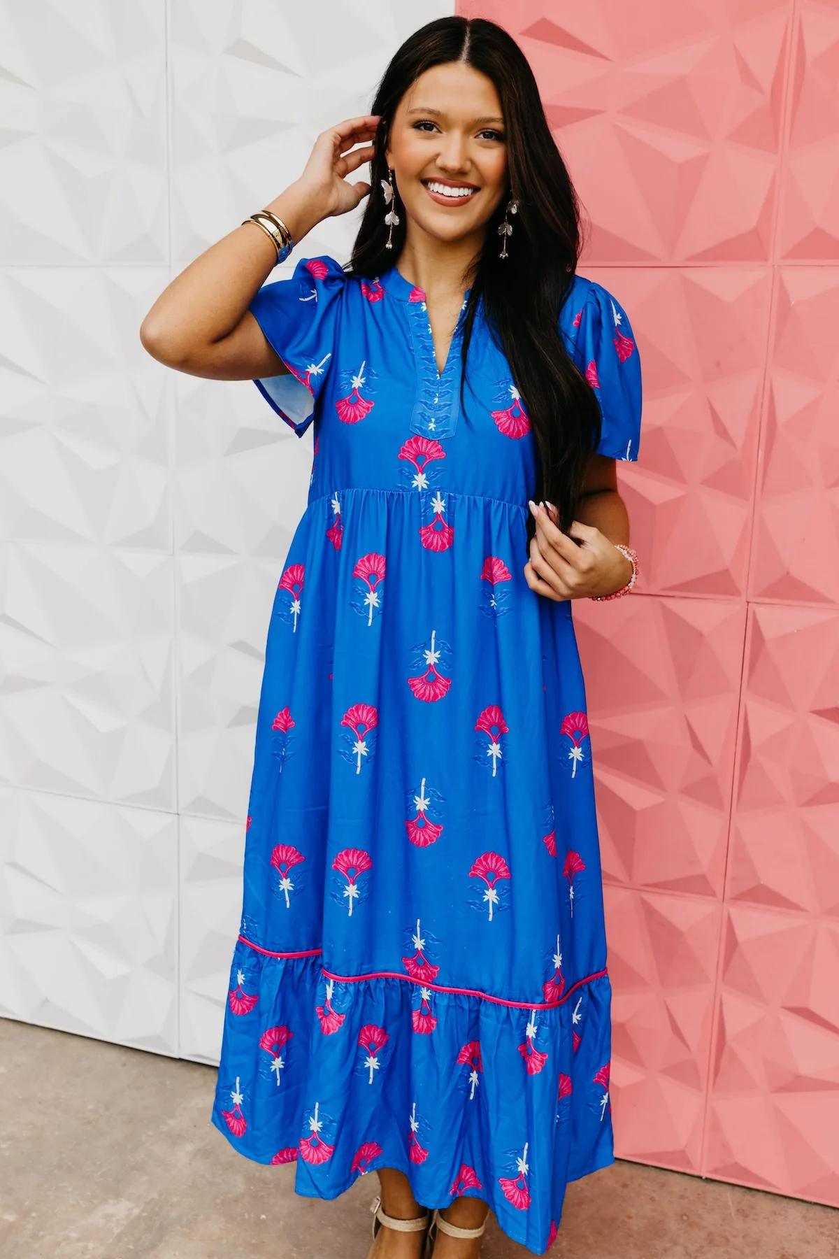 The Kailey Tiered Midi Dress - Image 2