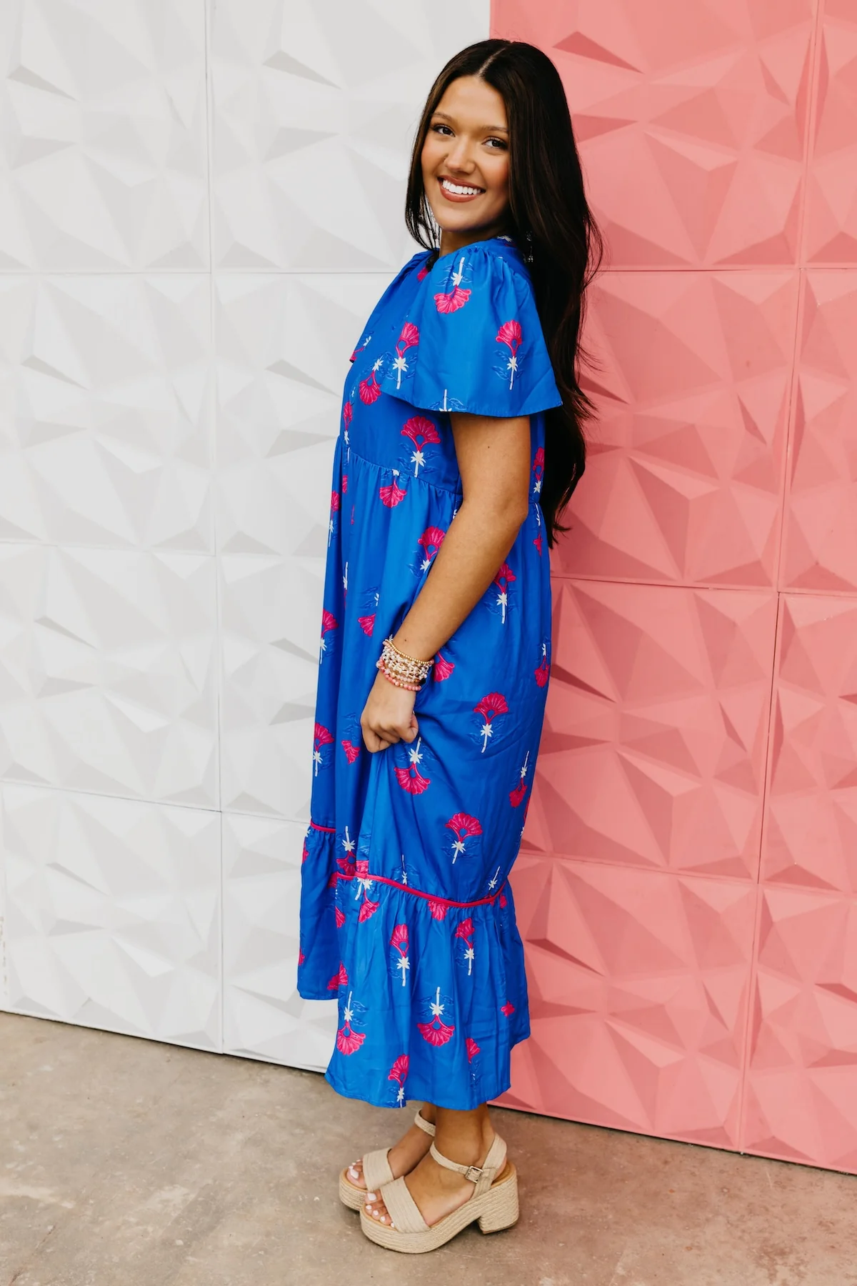 The Kailey Tiered Midi Dress - Image 3