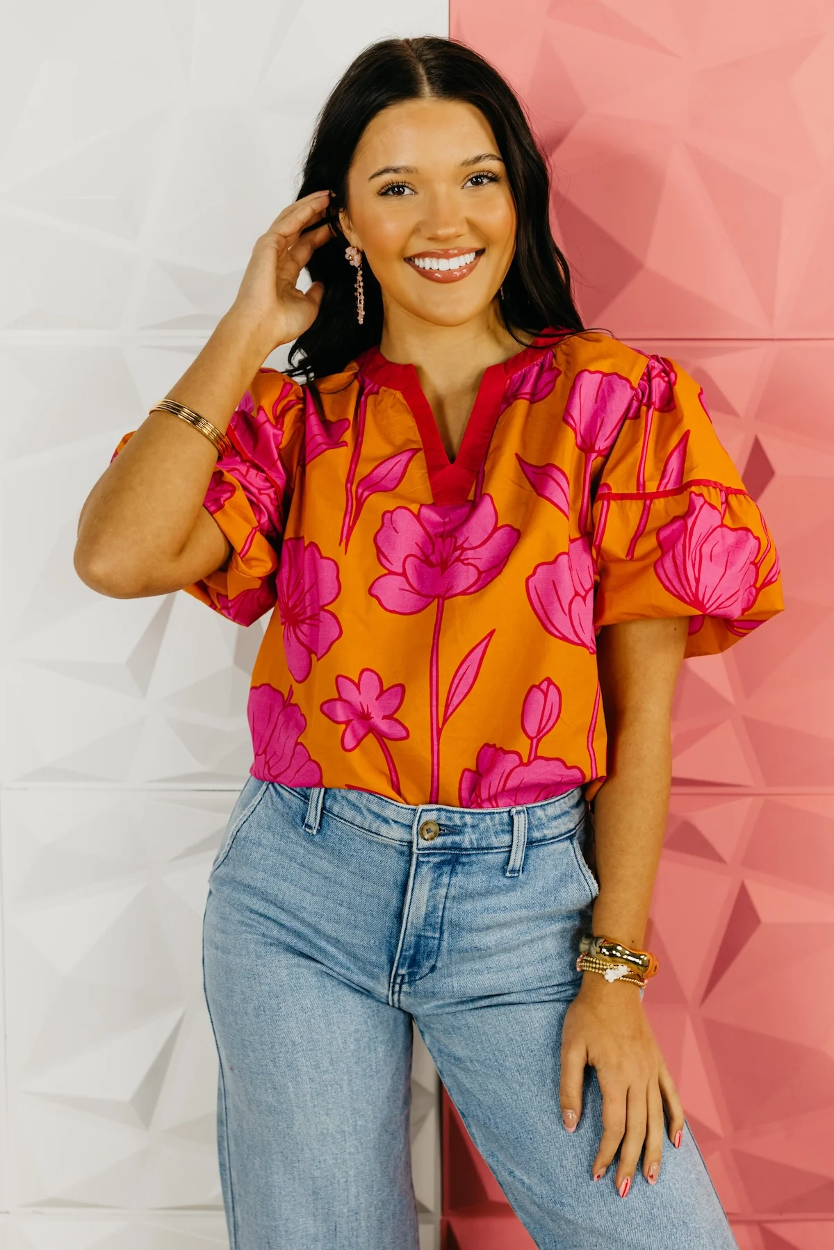 The Kaiya Puff Sleeve Blouse - Image 6