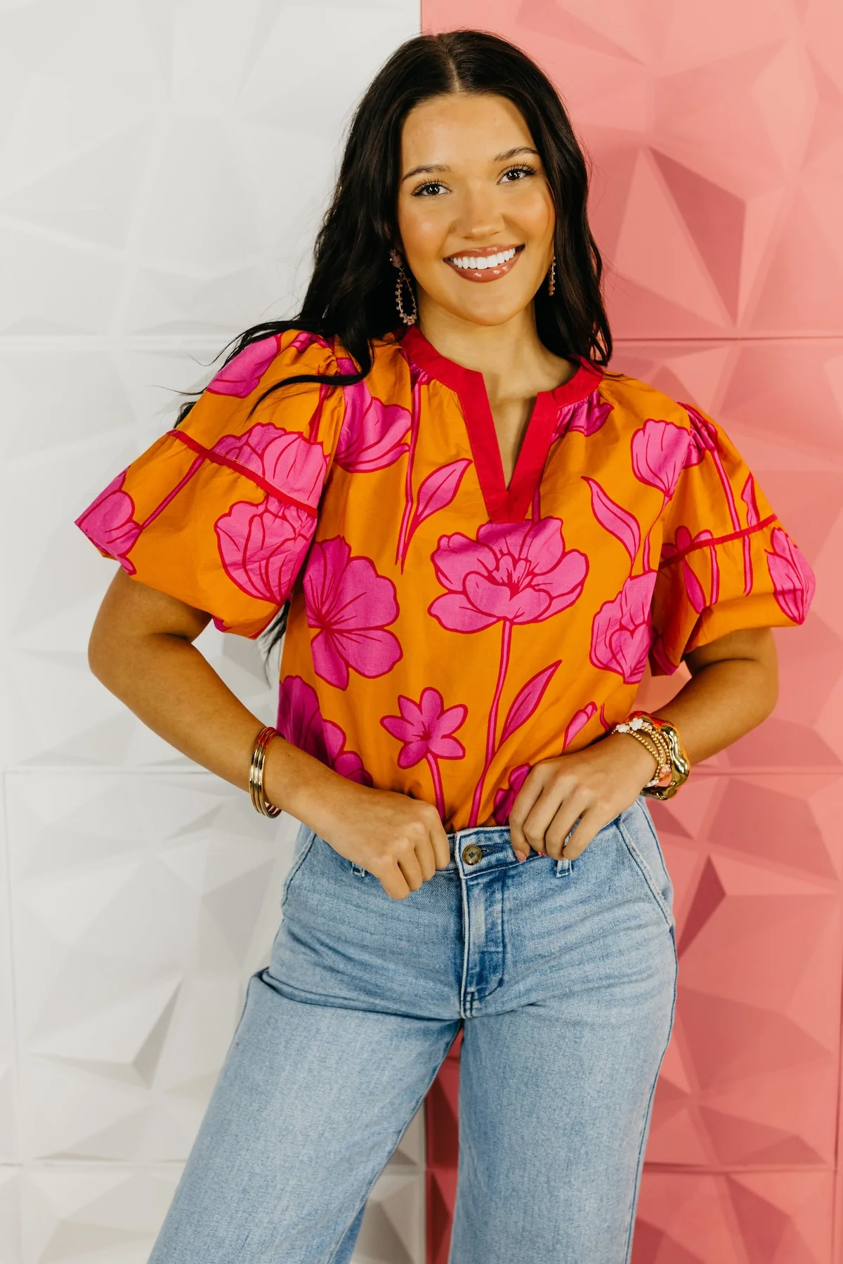 The Kaiya Puff Sleeve Blouse - Image 7