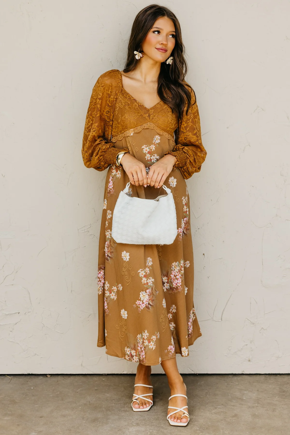 The Kaliyah Lace Floral Maxi Dress - Image 3