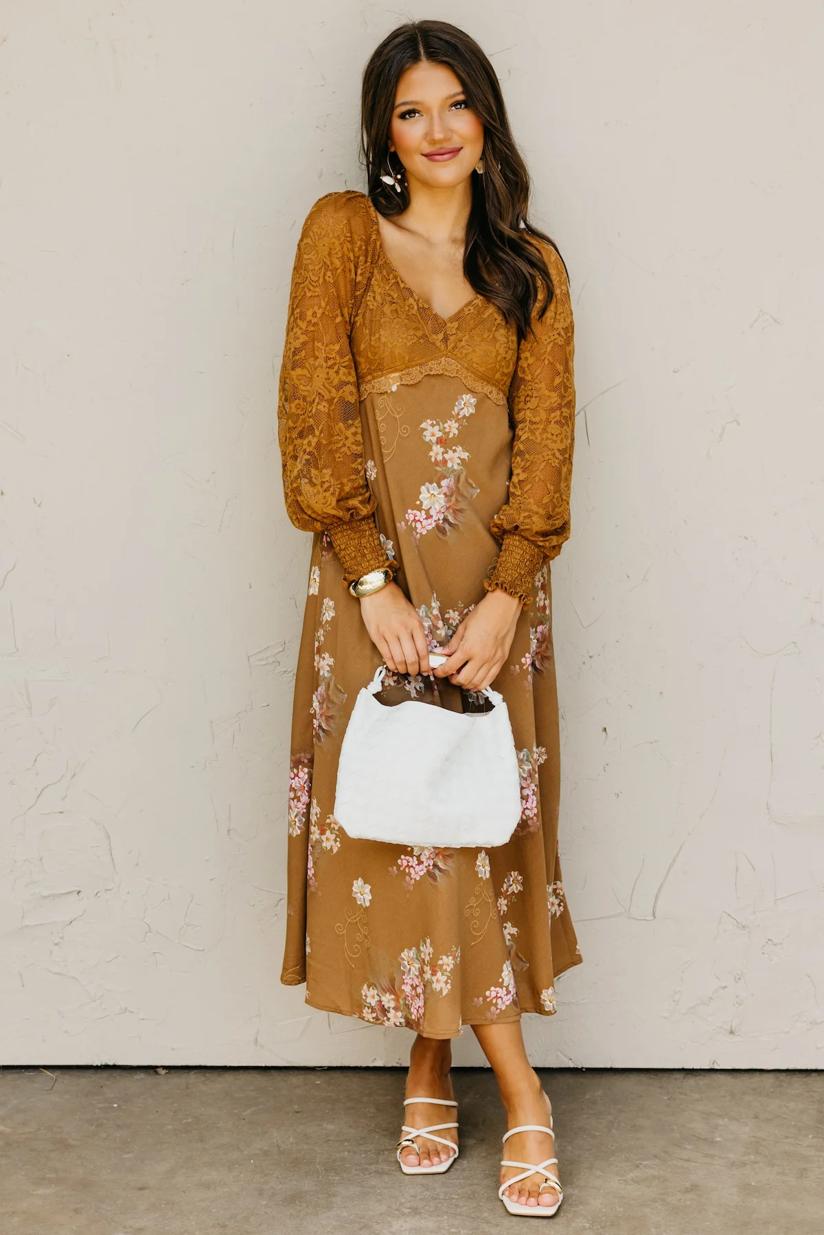 The Kaliyah Lace Floral Maxi Dress - Image 6
