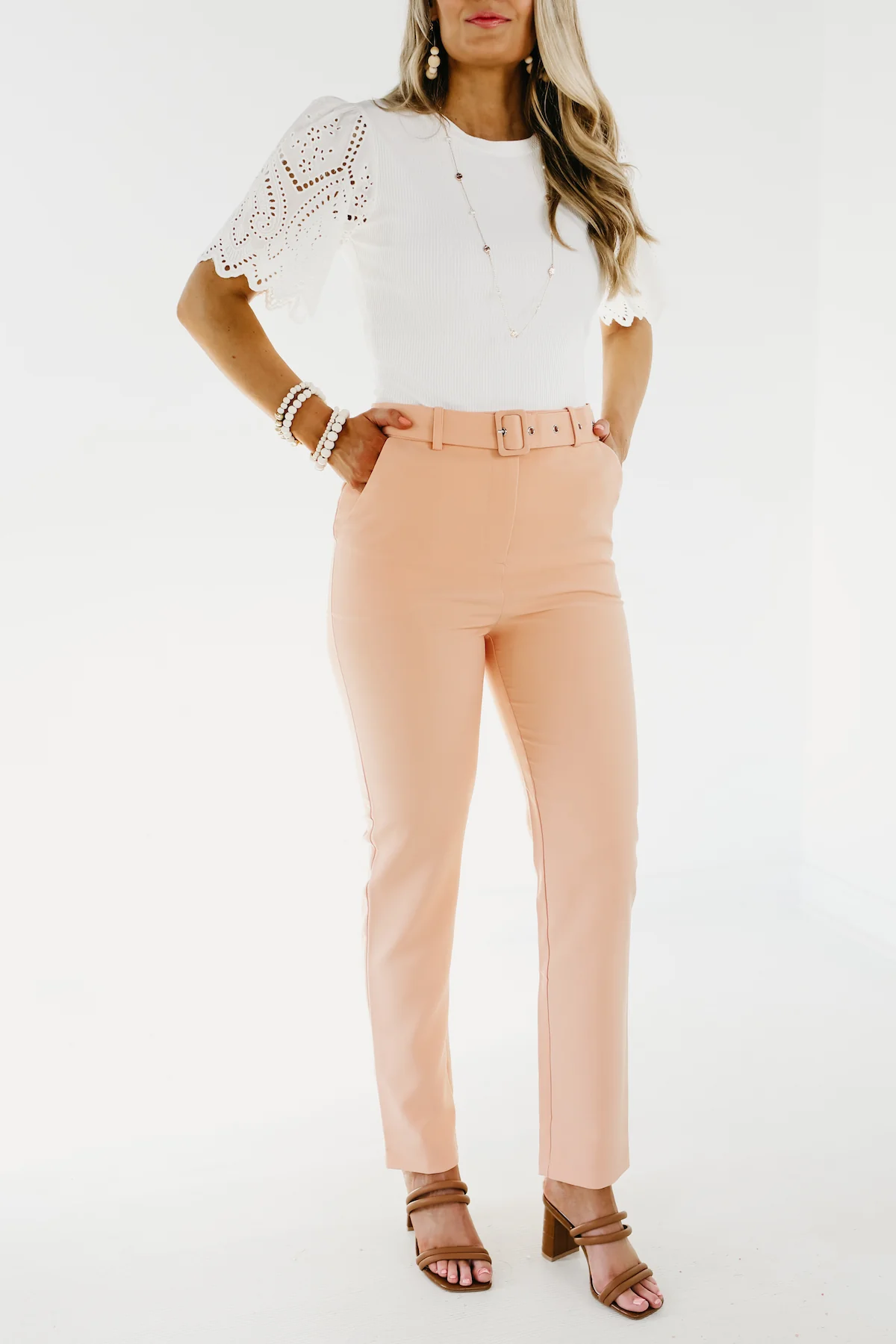 The Karissa Belted Trouser Pants - FINAL SALE - Image 5