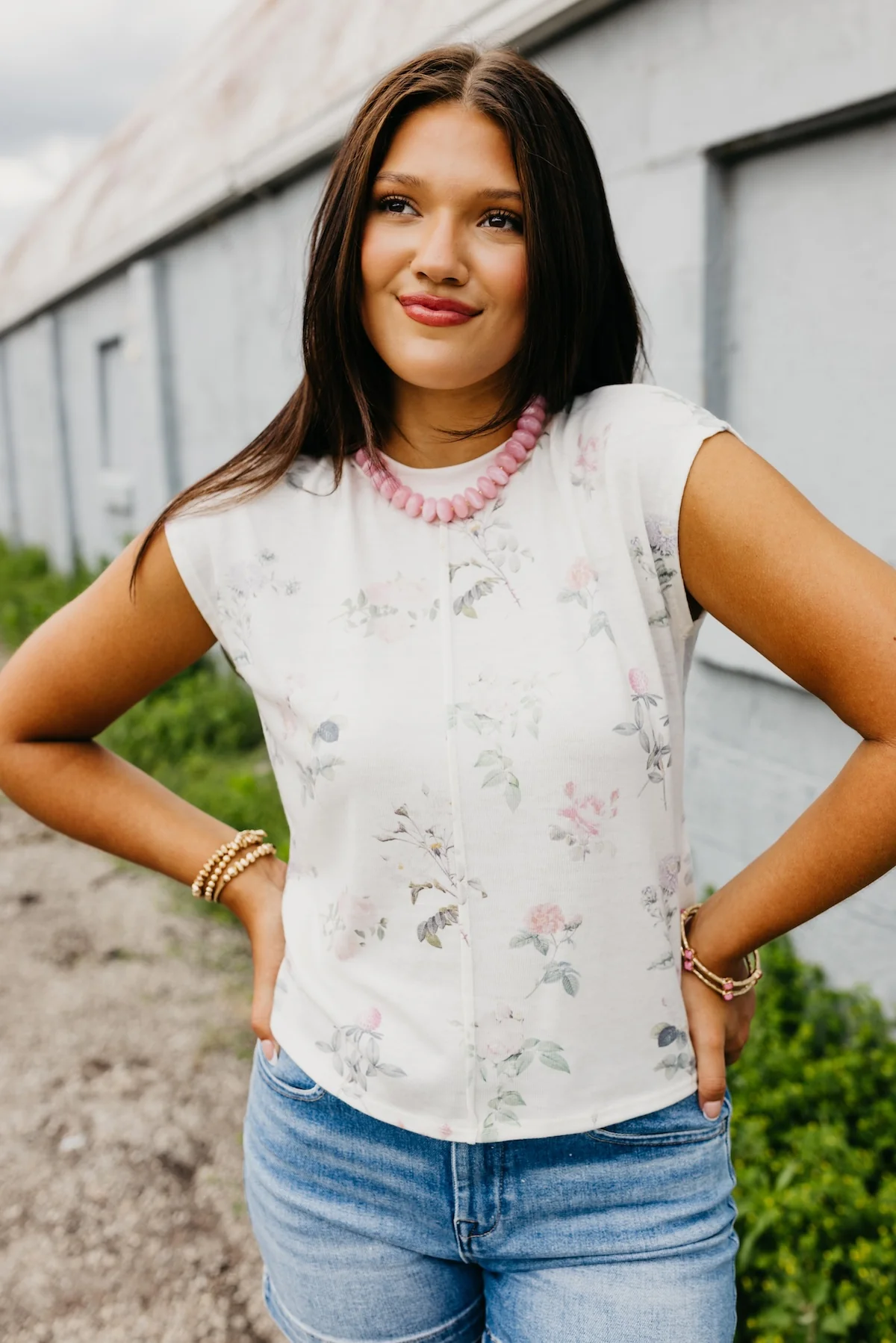The Kathryn Floral Knit Top