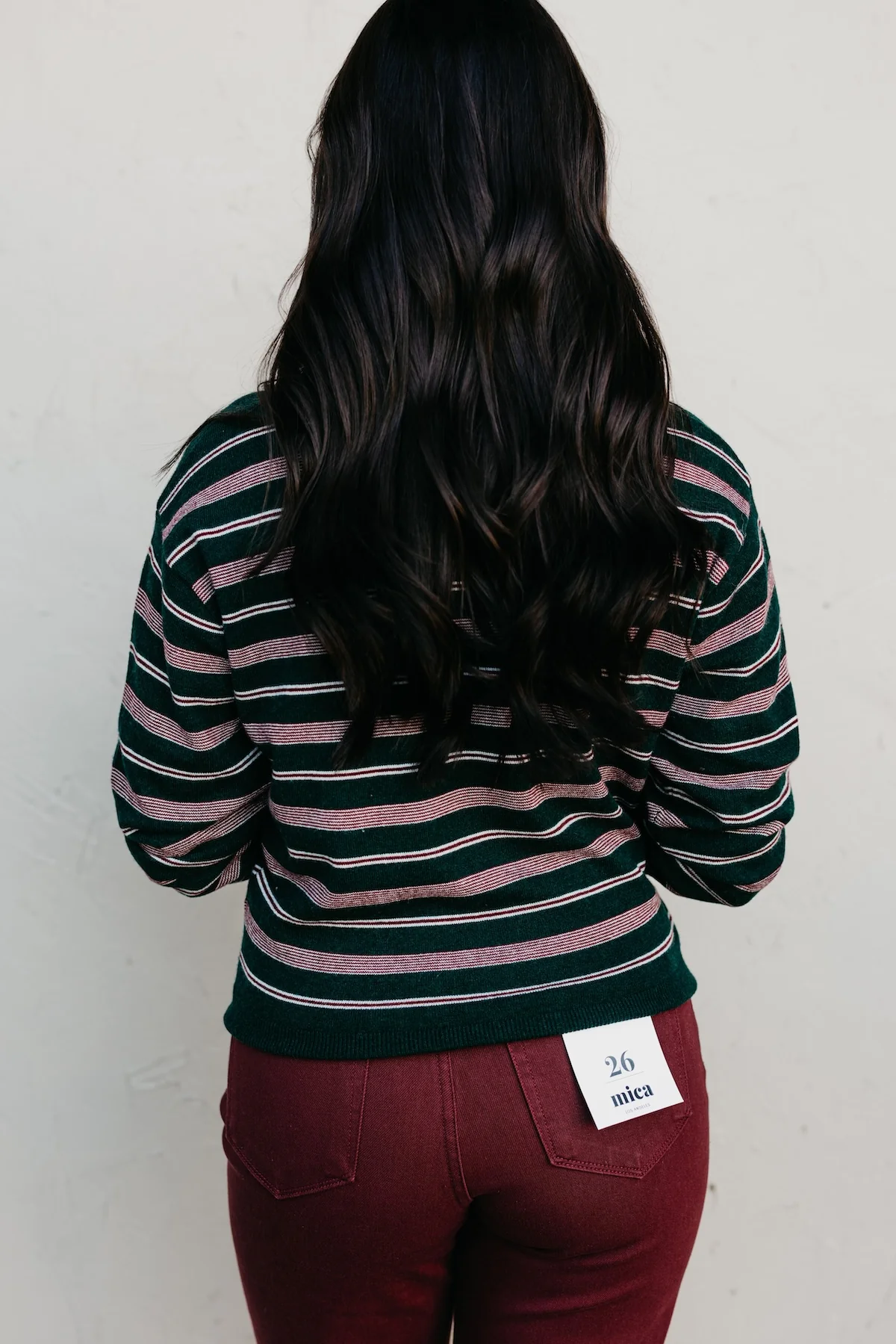 The Kathy Stripe Cashmere Polo Sweater - Image 8