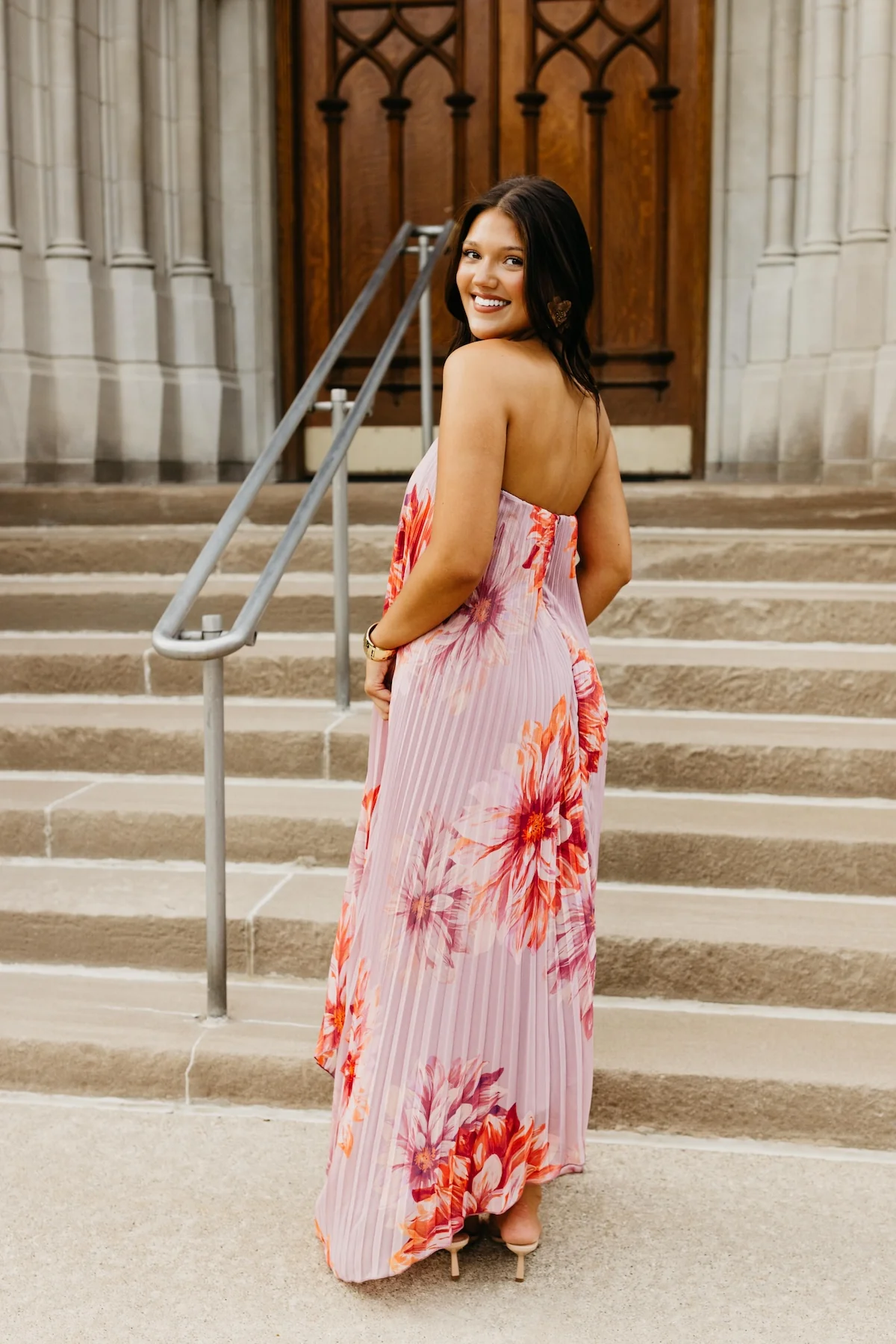 The Keira Pleated Floral Maxi Dress - Image 10