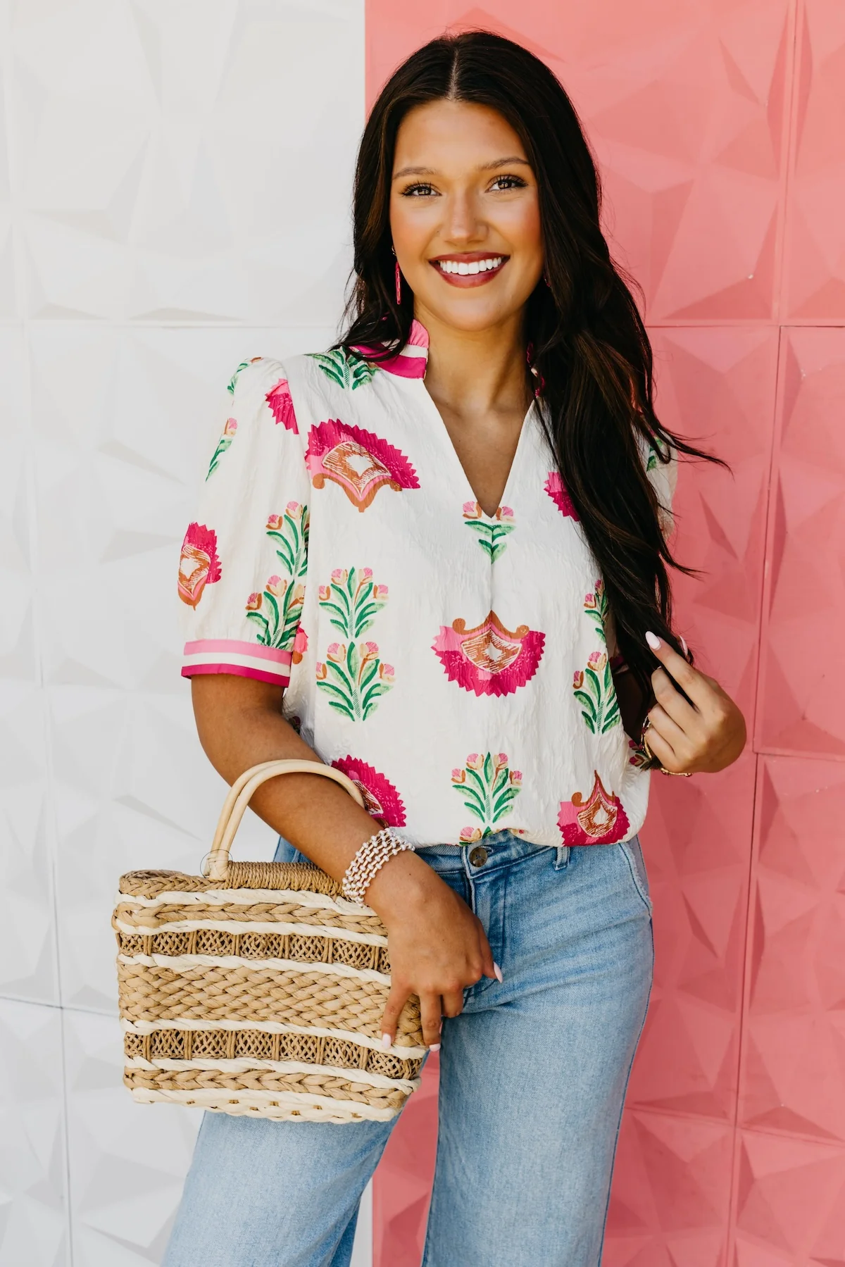 The Kelsey Floral Crepe Top