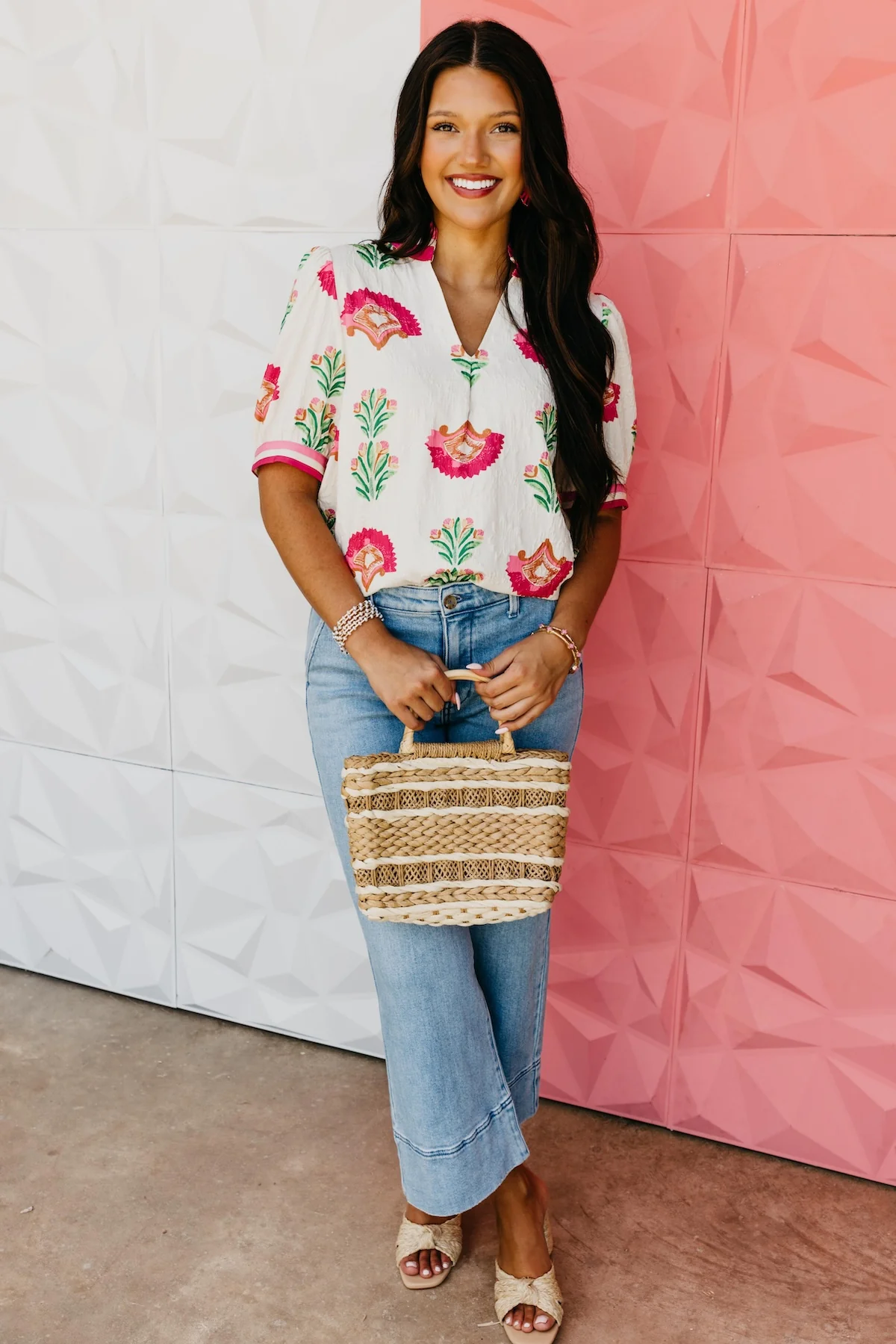 The Kelsey Floral Crepe Top - Image 2