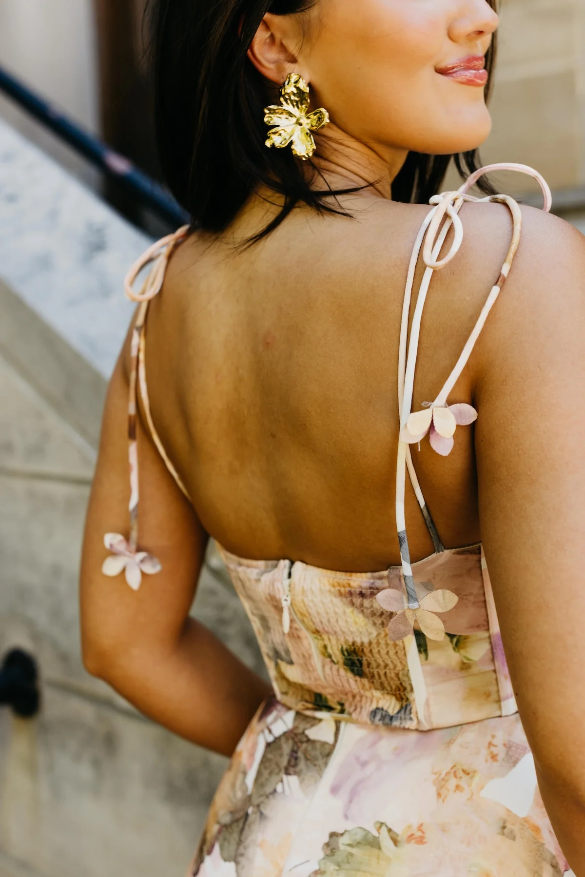 The Kendrick Floral Corset Midi Dress - Image 3