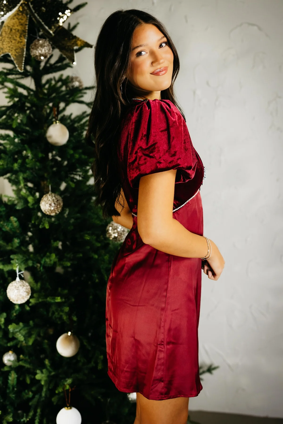 SugarLips | The Kerta Velvet Satin Mini Dress - Image 4
