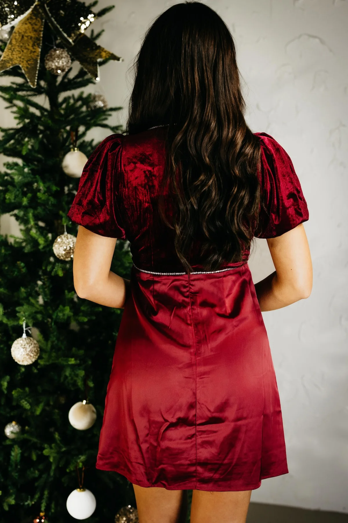 SugarLips | The Kerta Velvet Satin Mini Dress - Image 5