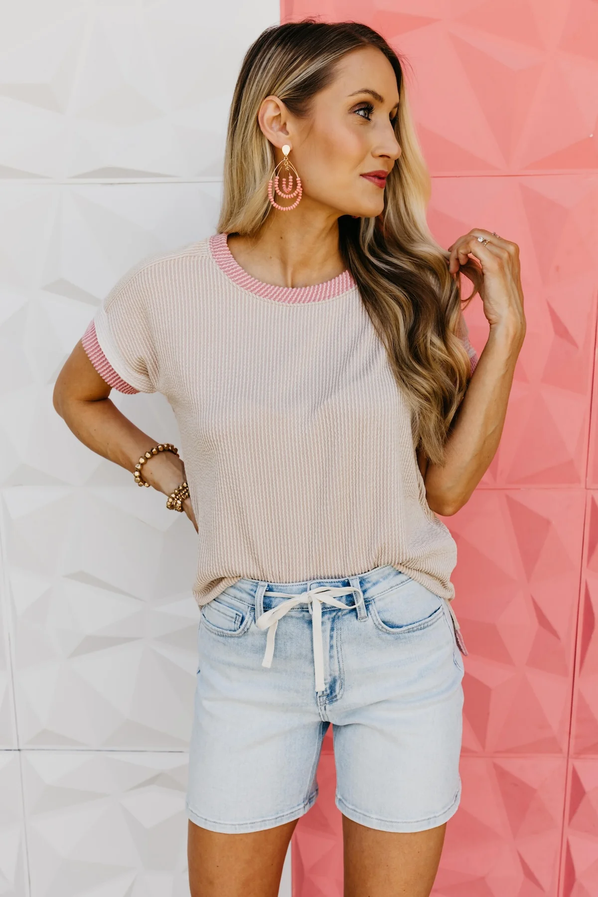 The Kien Ribbed Cap Sleeve Top