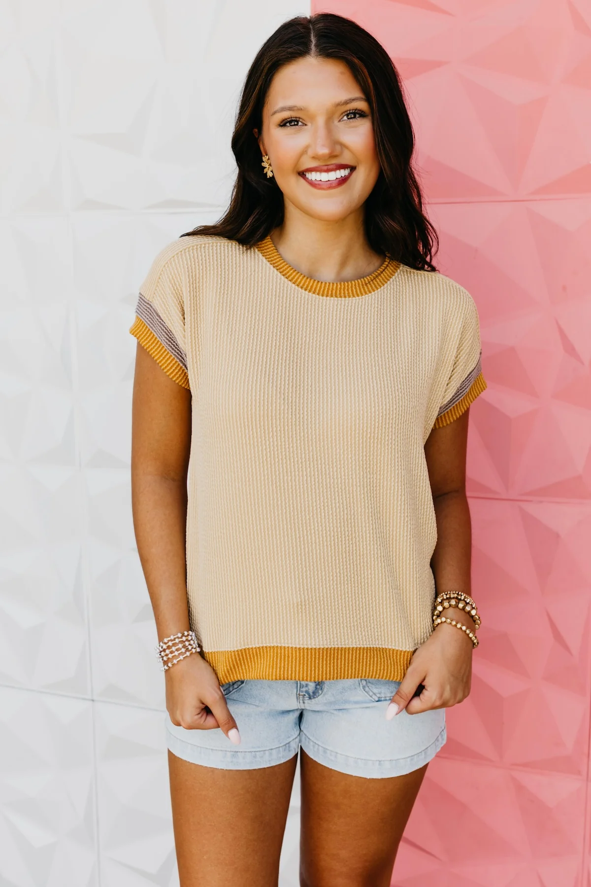 The Kien Ribbed Cap Sleeve Top - Image 6