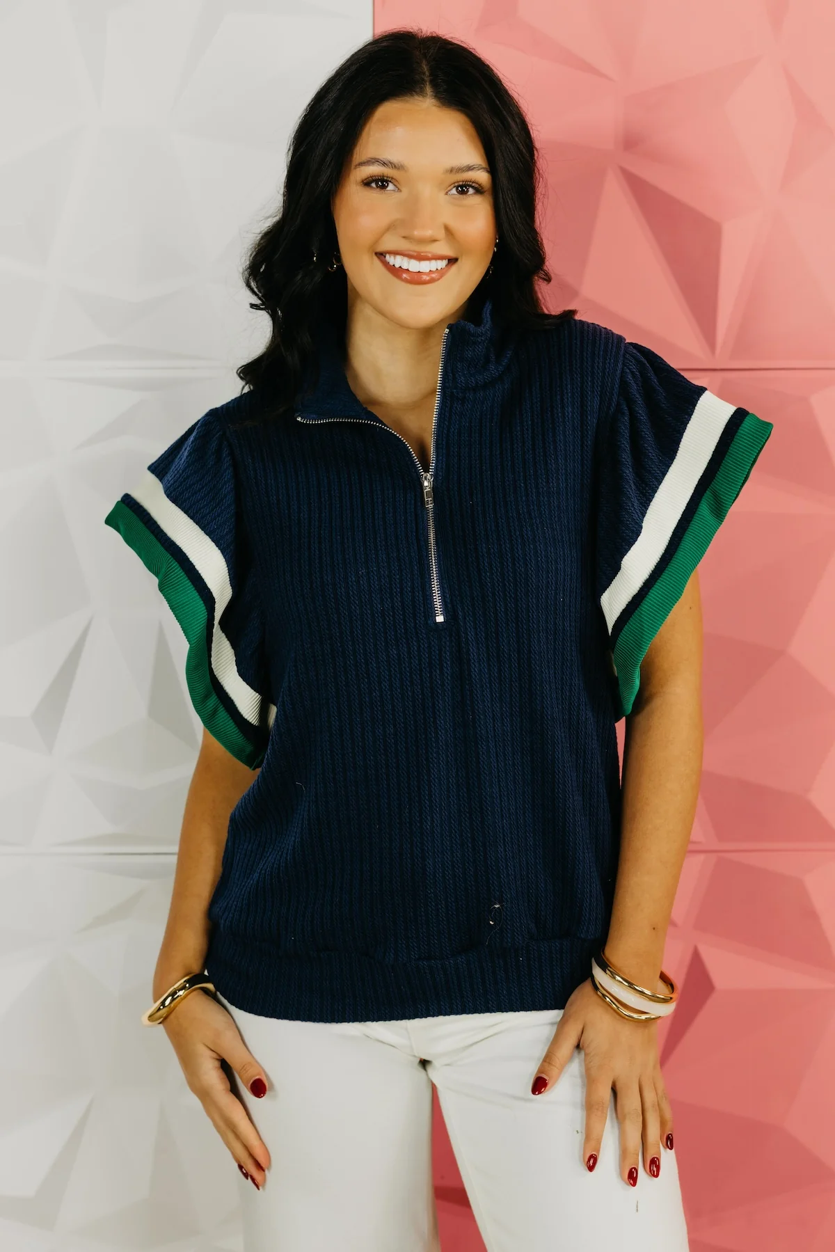 The Kimora Double Flutter Top - Image 6