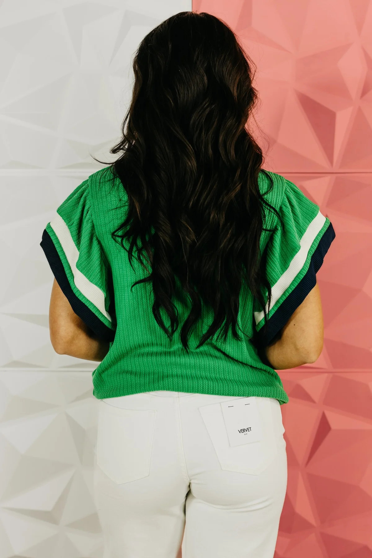 The Kimora Double Flutter Quarter Zip Top - Image 10