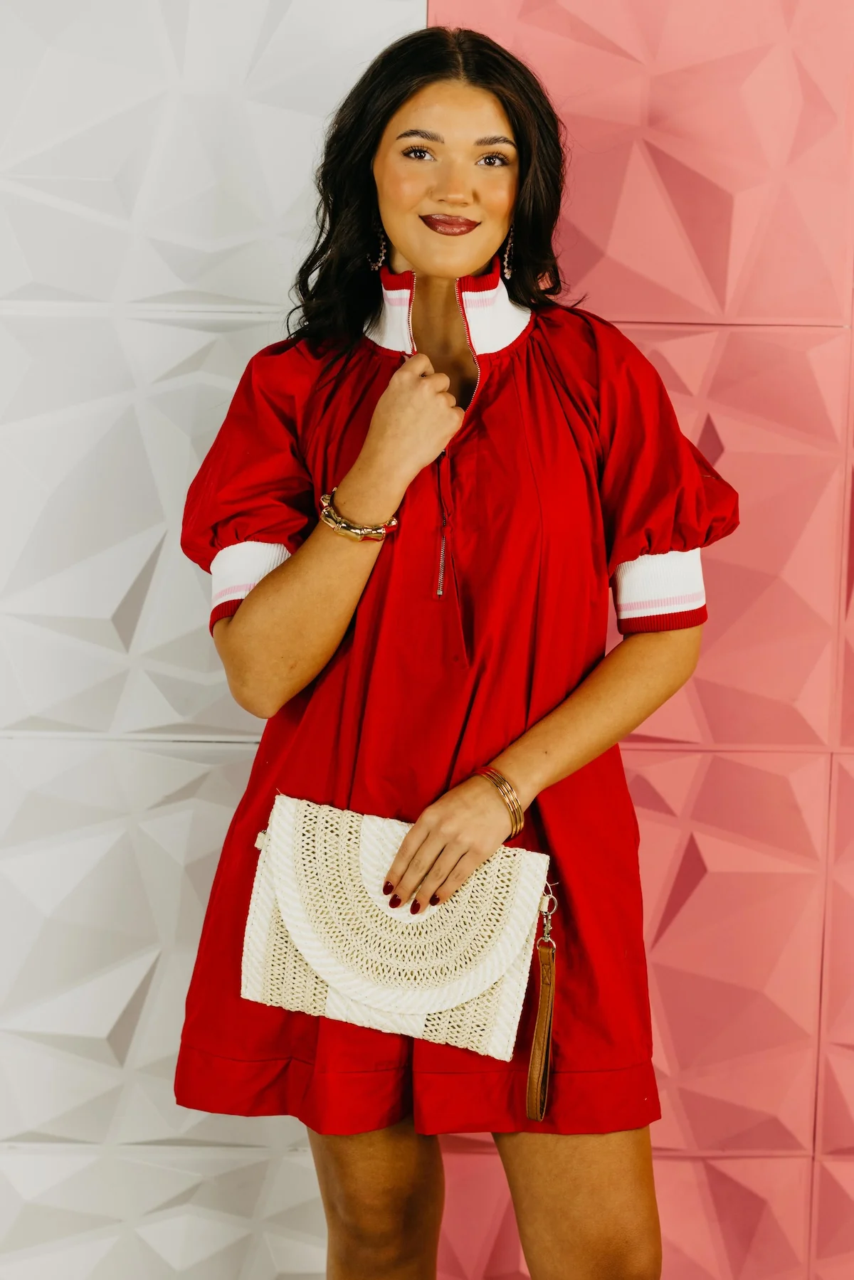 The Kinsley Half Zip Mini Dress - Image 4