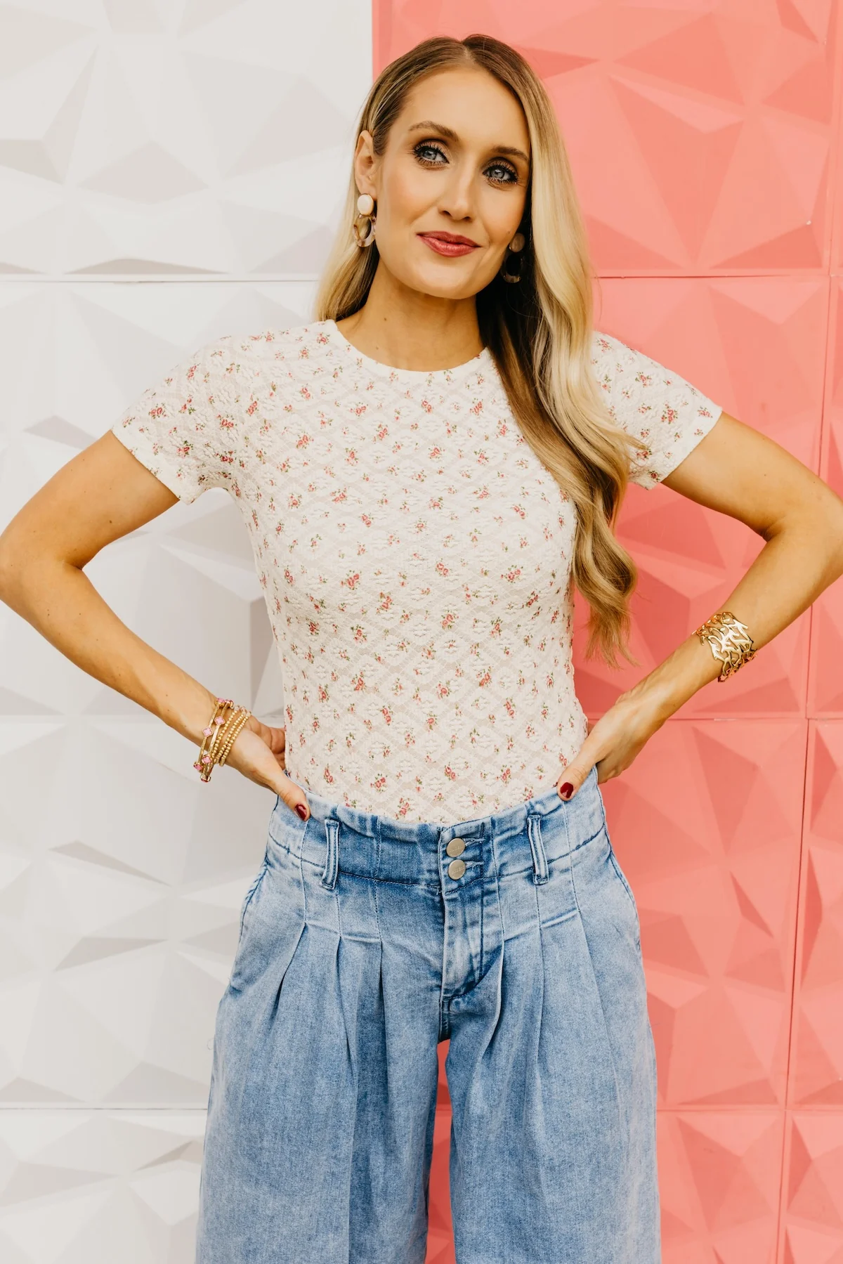 The Kira Floral Lace Top - Image 4