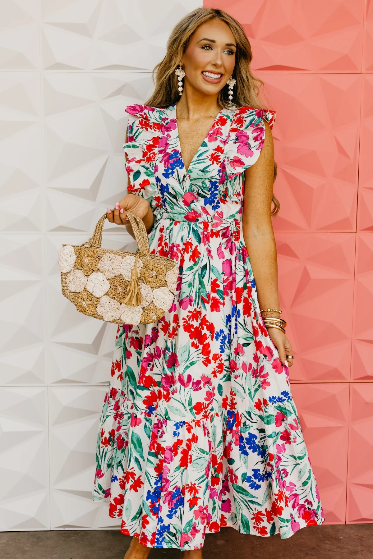 The Kivia Floral Poplin Midi Dress - Image 2