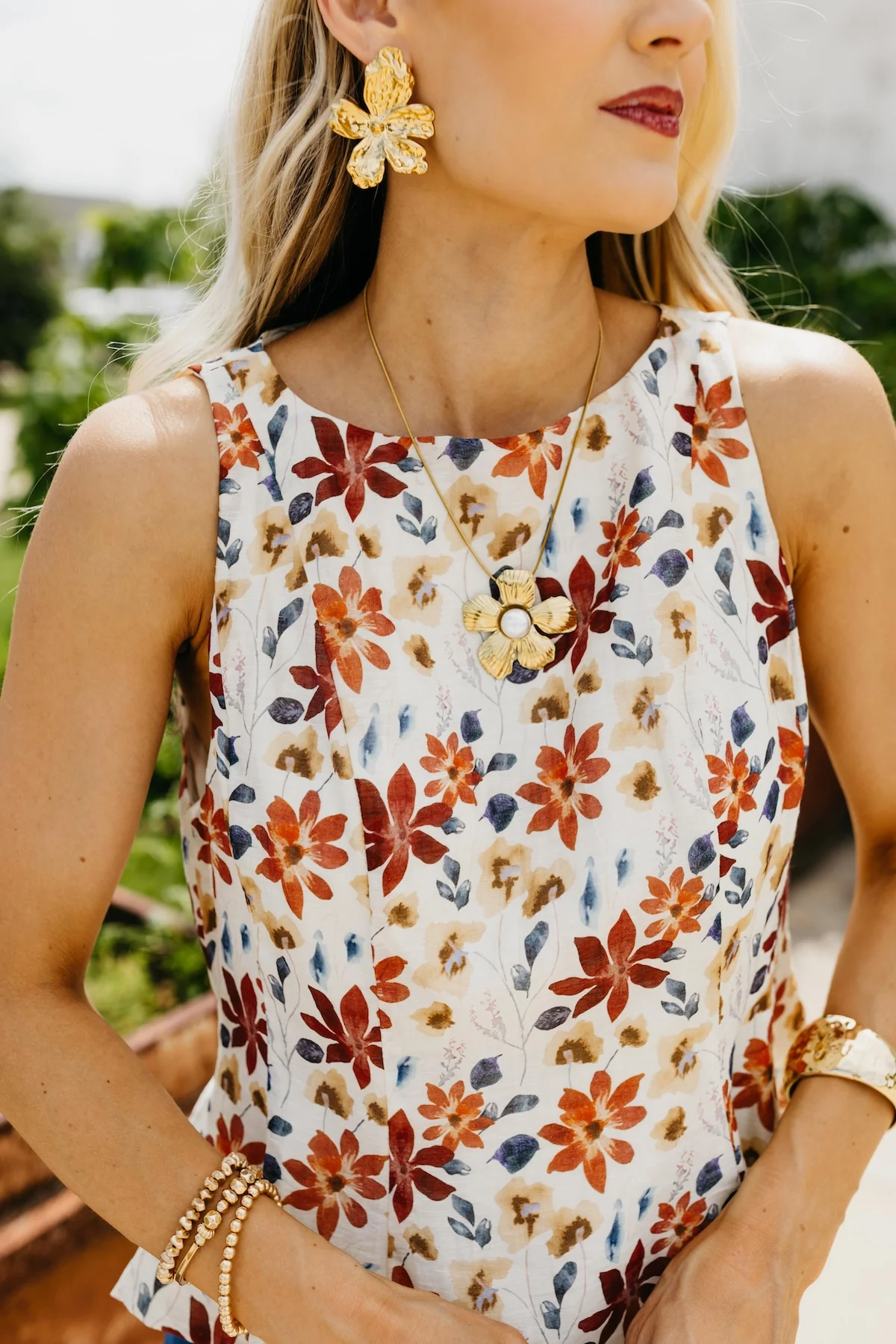 The Kolton Floral Peplum Top - Image 6