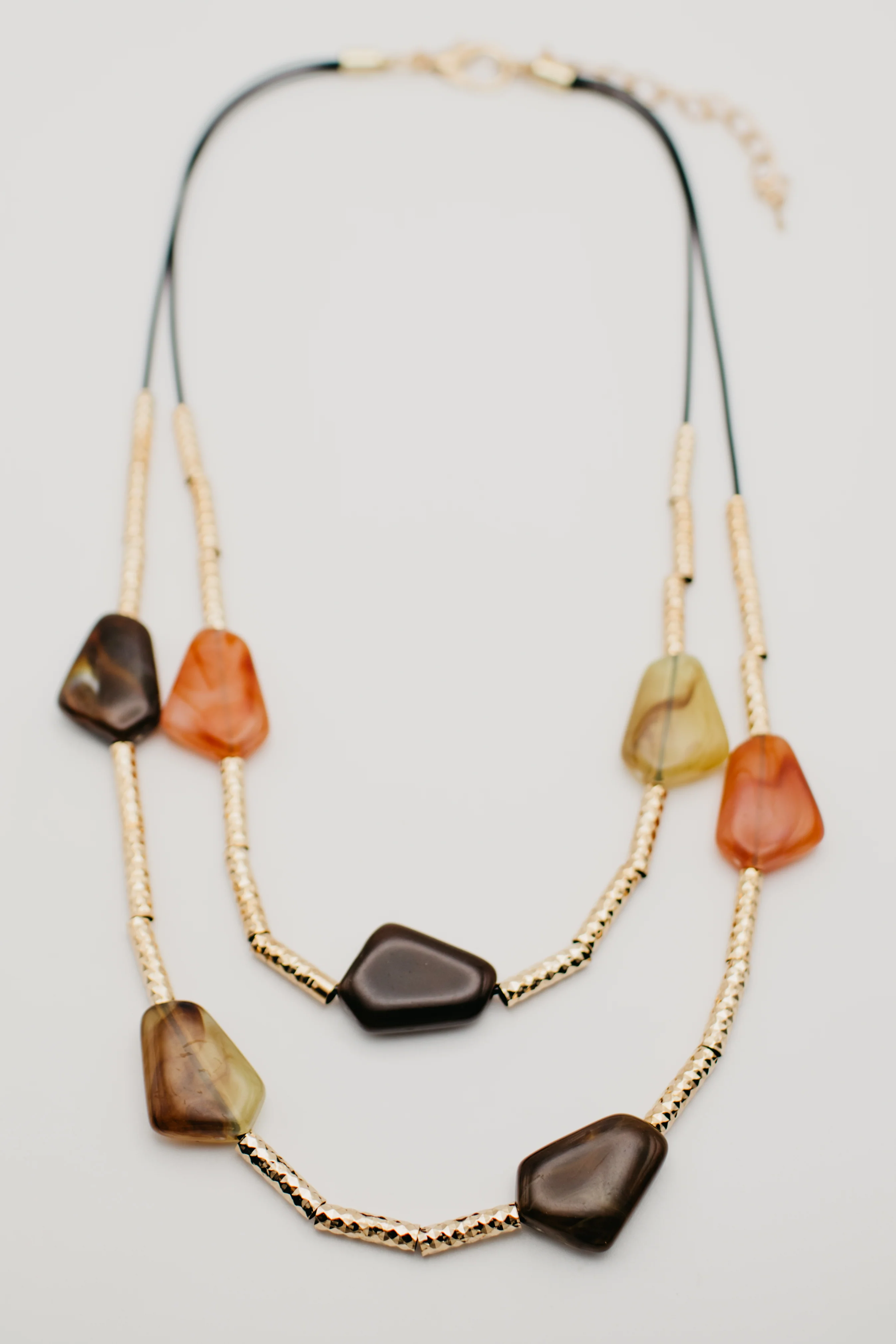 The Koryn Layered Stone Necklace - Image 2