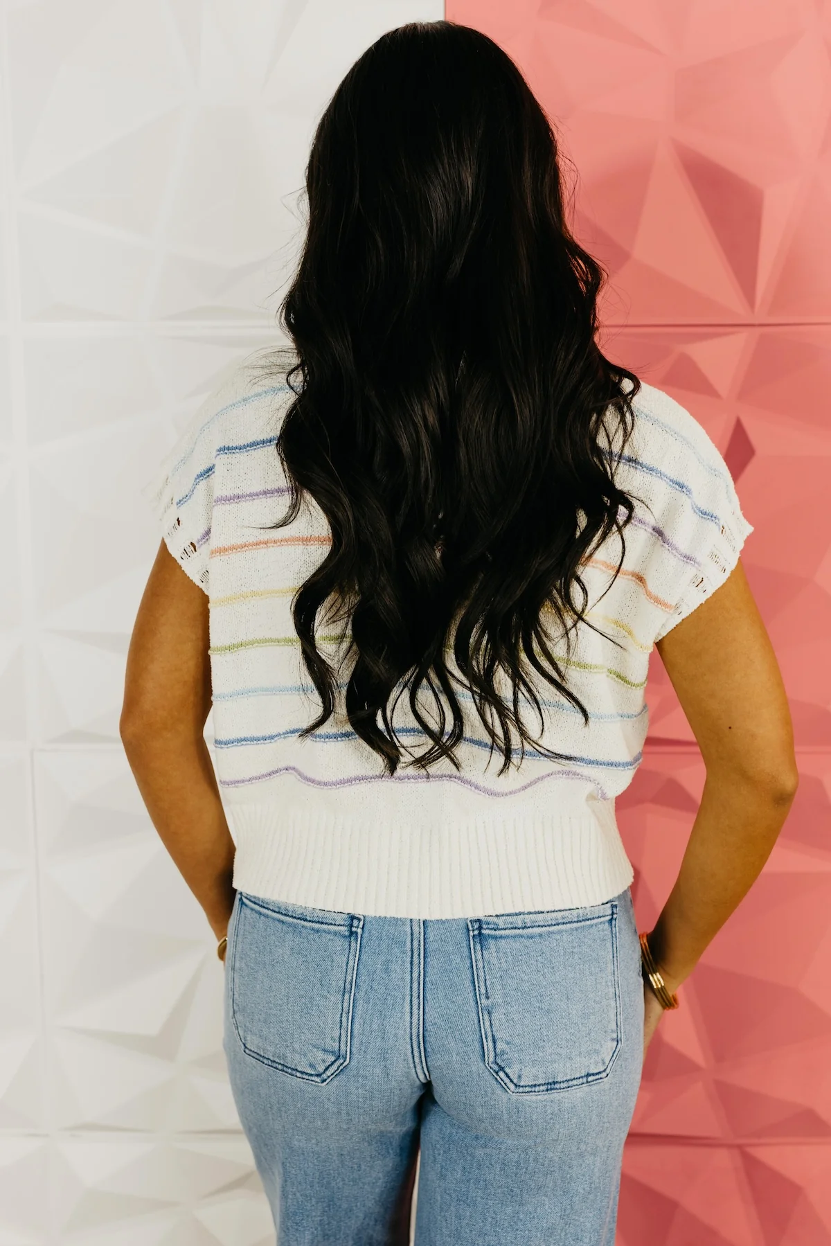 The Krysten Stripe Sleeve Sweater - Image 10