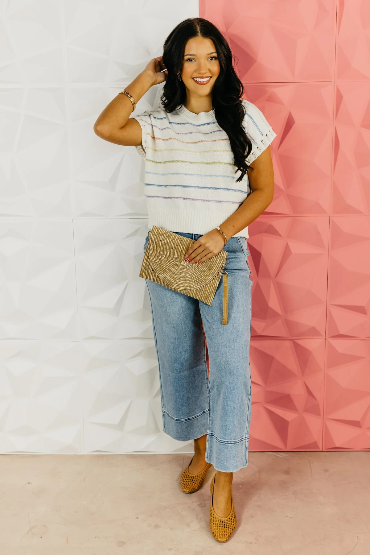 The Krysten Stripe Sleeve Sweater - Image 2