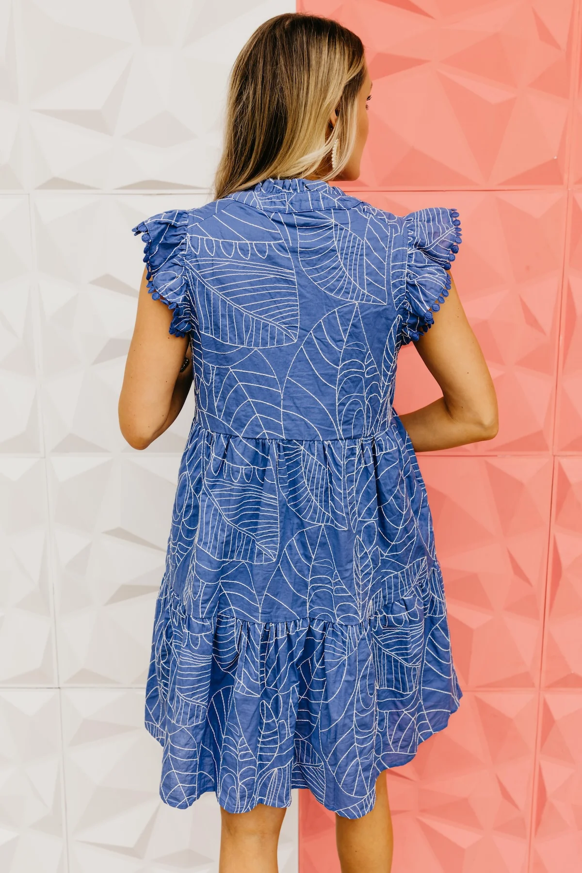 The Kyla Embroidered Mini Dress - Image 12