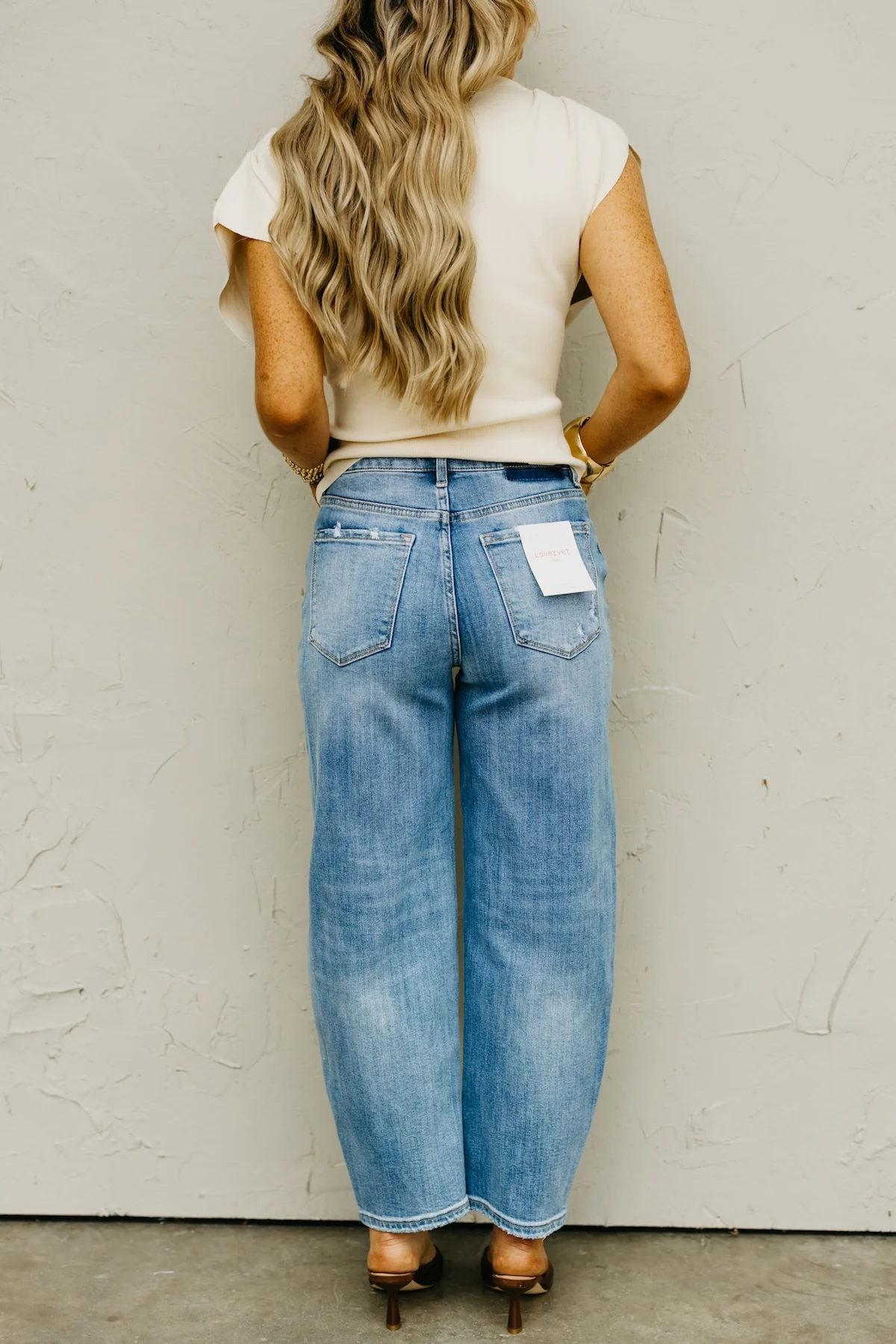 Lovervet by Vervet Denim | The Kyle High Rise Barrel Leg Denim - Image 5